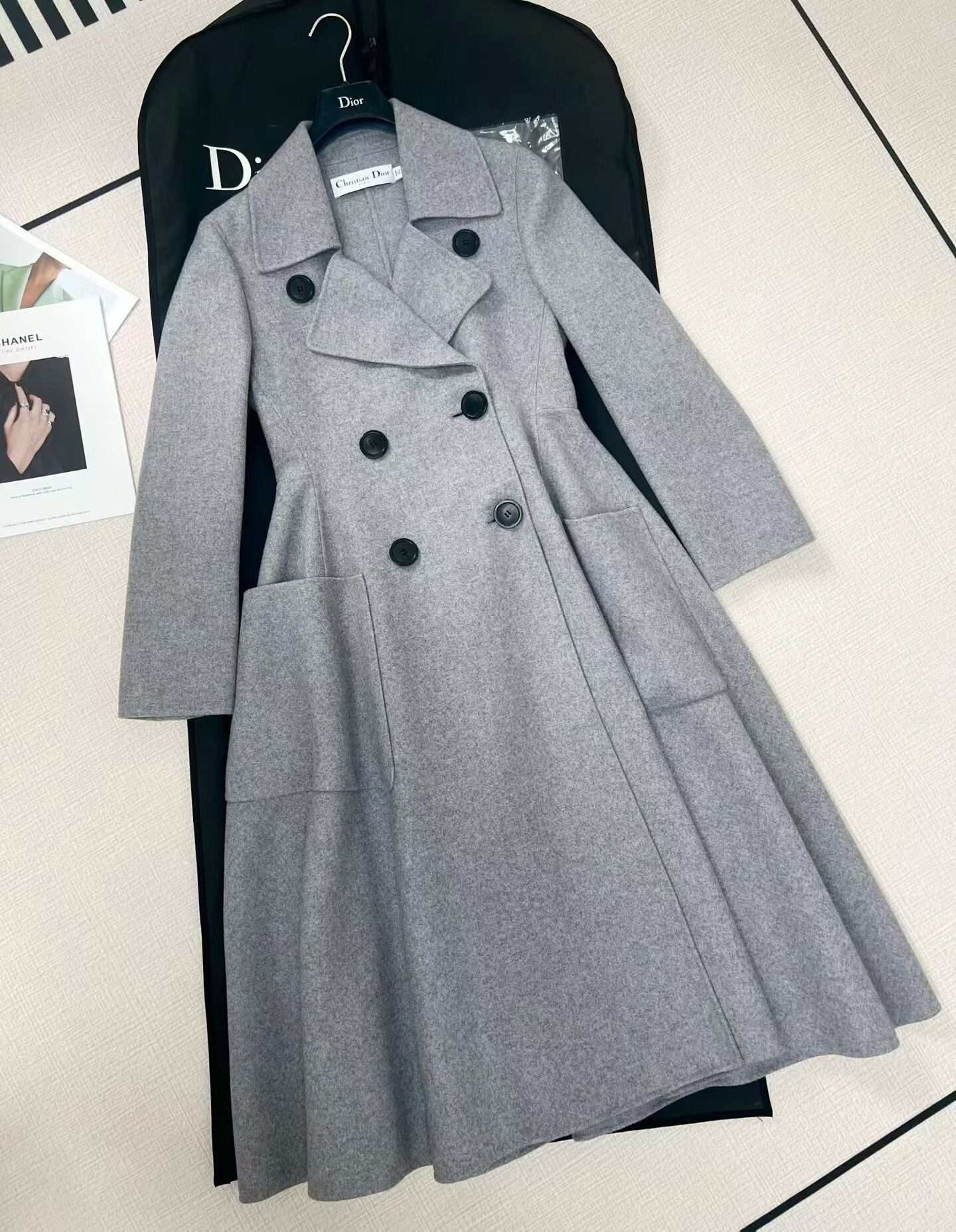 Dior Christian Dior Double-Breasted Coat Size S / US 4 / IT 40 - 3 Thumbnail