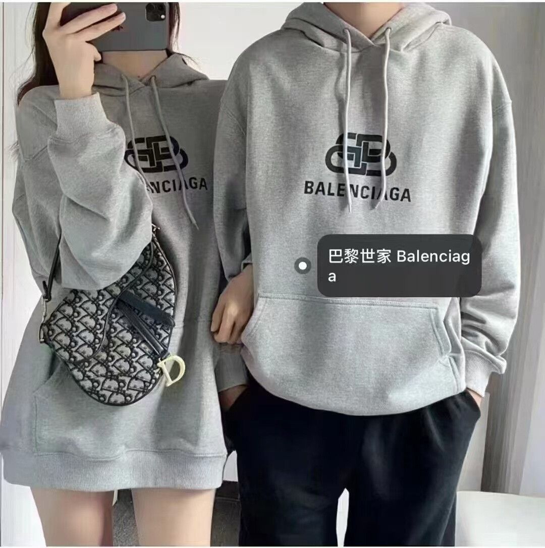 Balenciaga Balenciaga Gray Lock Hoodie Sweatshirt Size US L / EU 52-54 / 3 - 4 Thumbnail