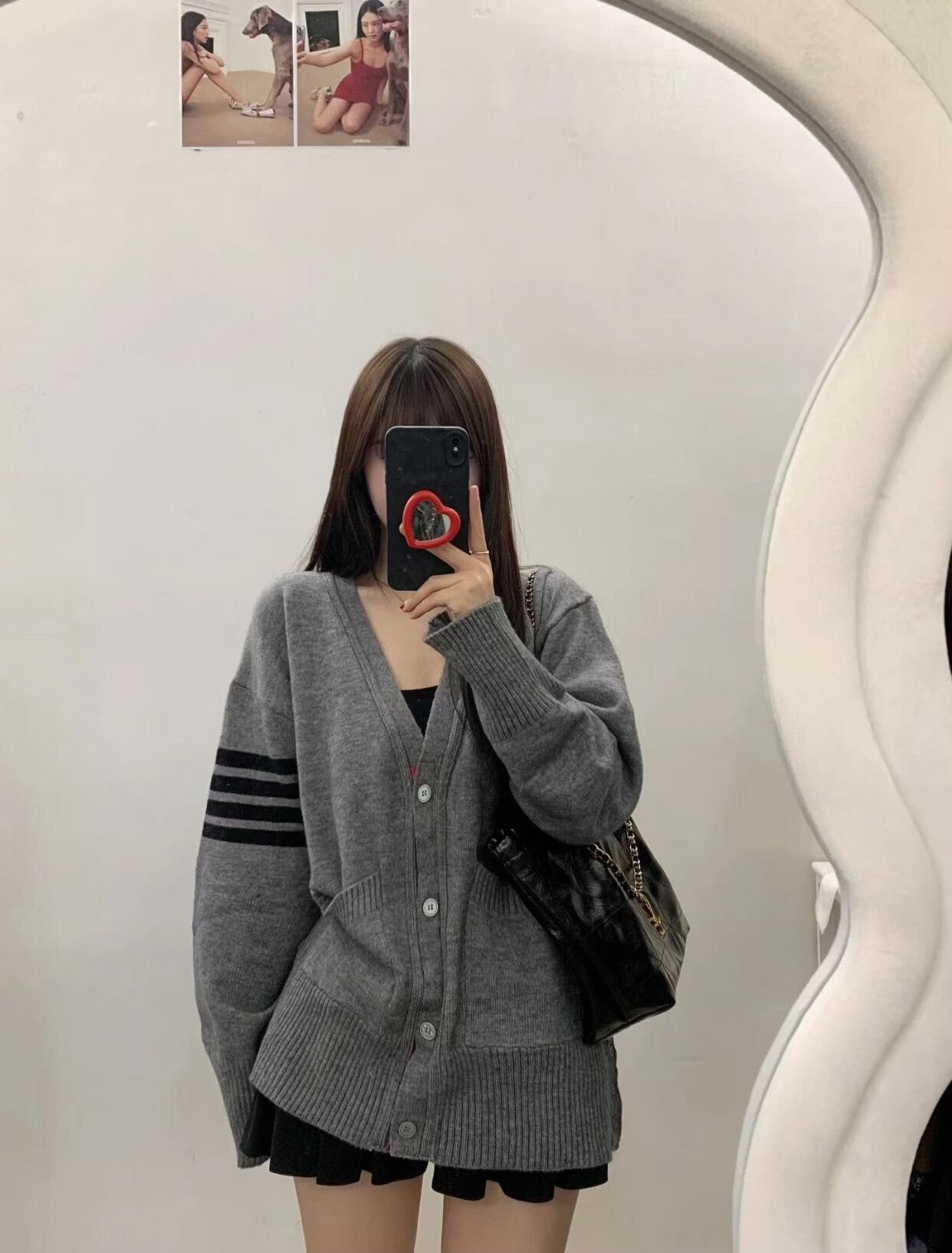 Thom Browne Thom Browne Grey V-Neck Wool Cardigan Size US L / EU 52-54 / 3 - 2 Thumbnail