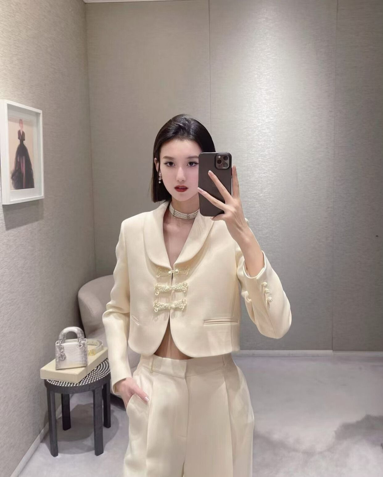 Dior Dior Pearl Button Chinese Style Jacket Size XS / US 0-2 / IT 36-38 - 4 Thumbnail