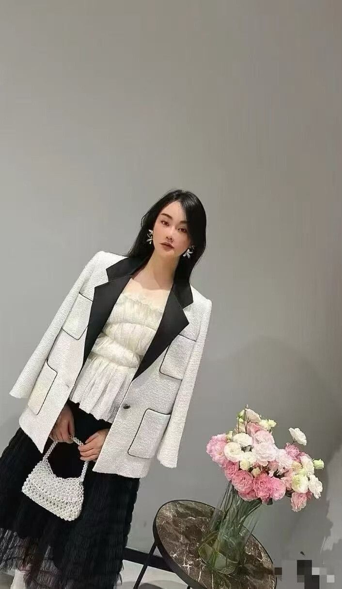 Chanel CHANEL Silk Collar Weave Jacket Size S / US 4 / IT 40 - 8 Thumbnail