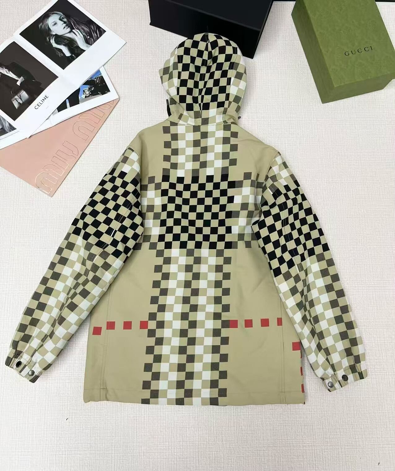 Burberry Burberry Check Pattern Hooded Jacket Size US M / EU 48-50 / 2 - 2 Thumbnail