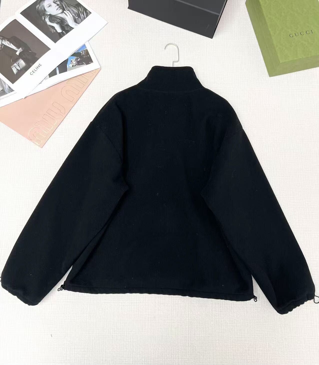Miu Miu Miumiu Black Fleece Logo Sweatshirt Size XS / US 0-2 / IT 36-38 - 2 Thumbnail