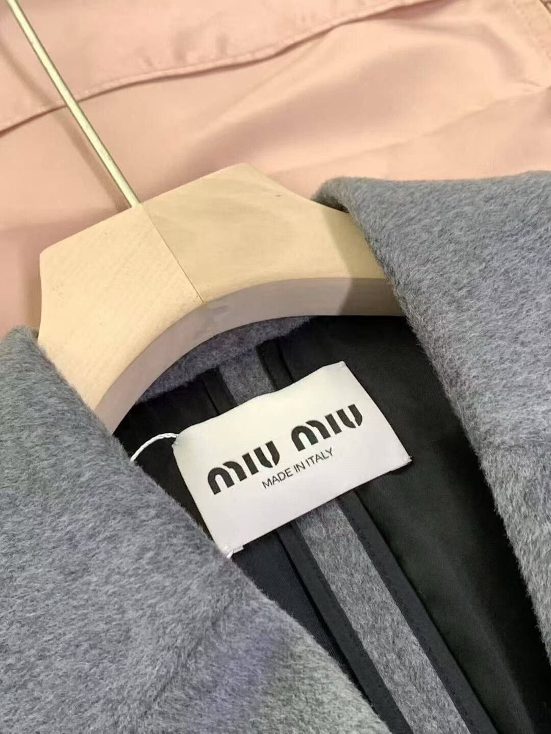 Miu Miu Miu Miu Gray Cashmere Double-Breasted Coat Size XS / US 0-2 / IT 36-38 - 5 Thumbnail
