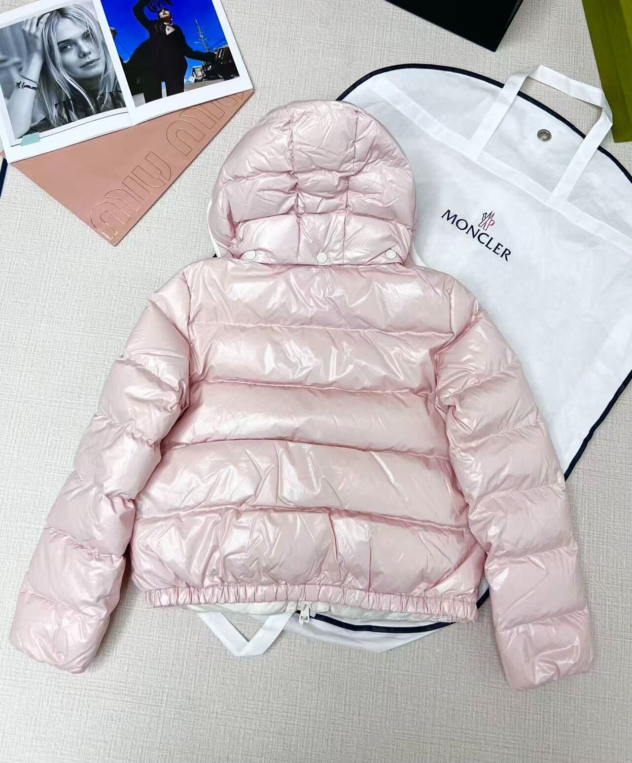 Moncler Moncler Pink Andro Short Down Jacket Size XS / US 0-2 / IT 36-38 - 2 Thumbnail