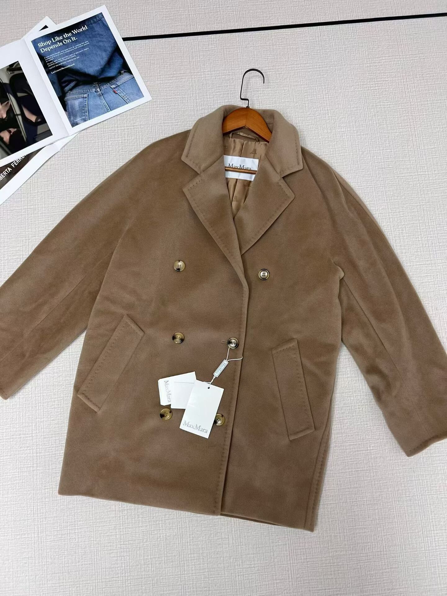 Max Mara Maxmara Double-Breasted Coat with Tags Size M / US 6-8 / IT 42-44 - 6 Thumbnail