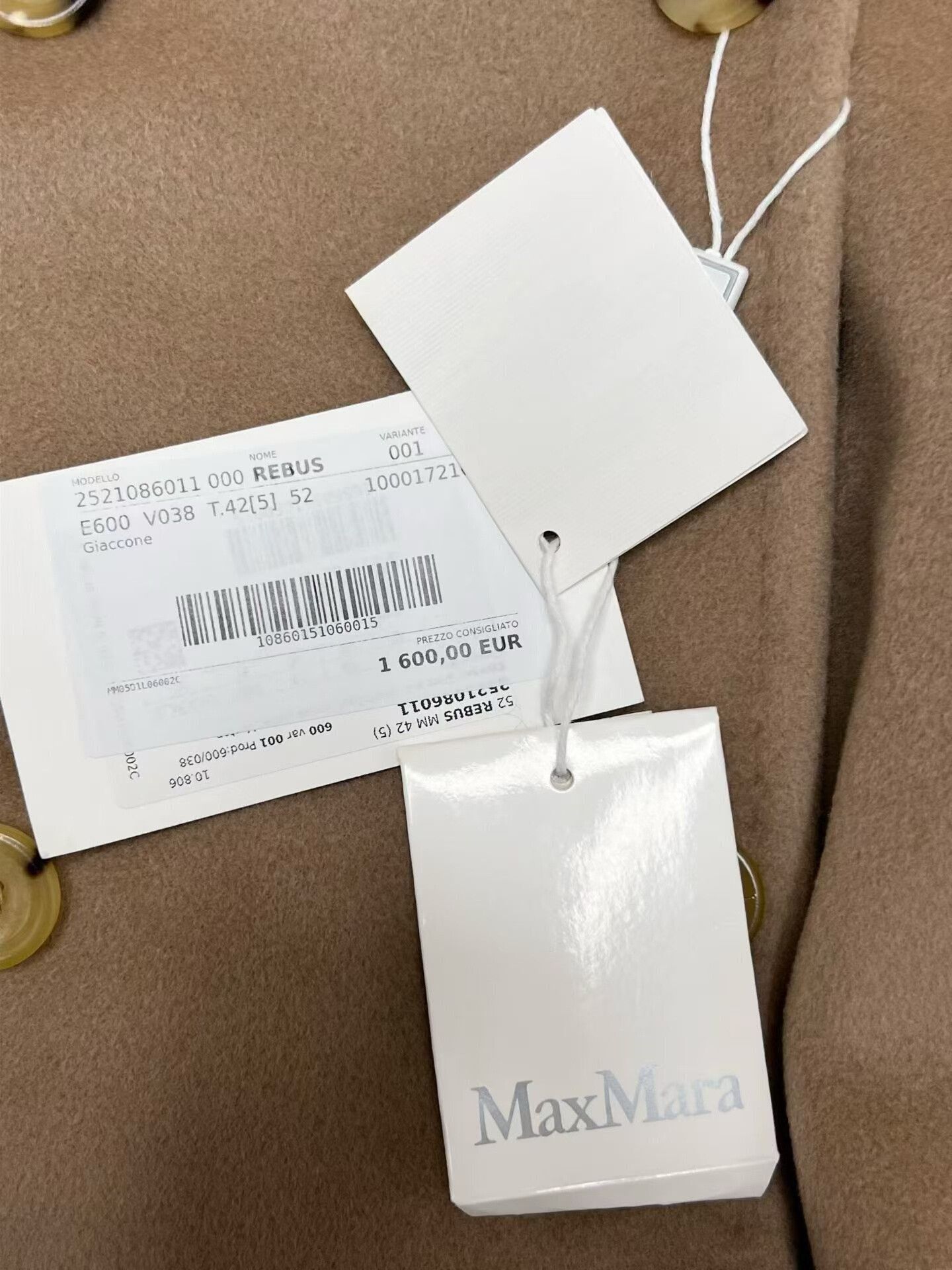 Max Mara Maxmara Double-Breasted Coat with Tags Size M / US 6-8 / IT 42-44 - 4 Thumbnail