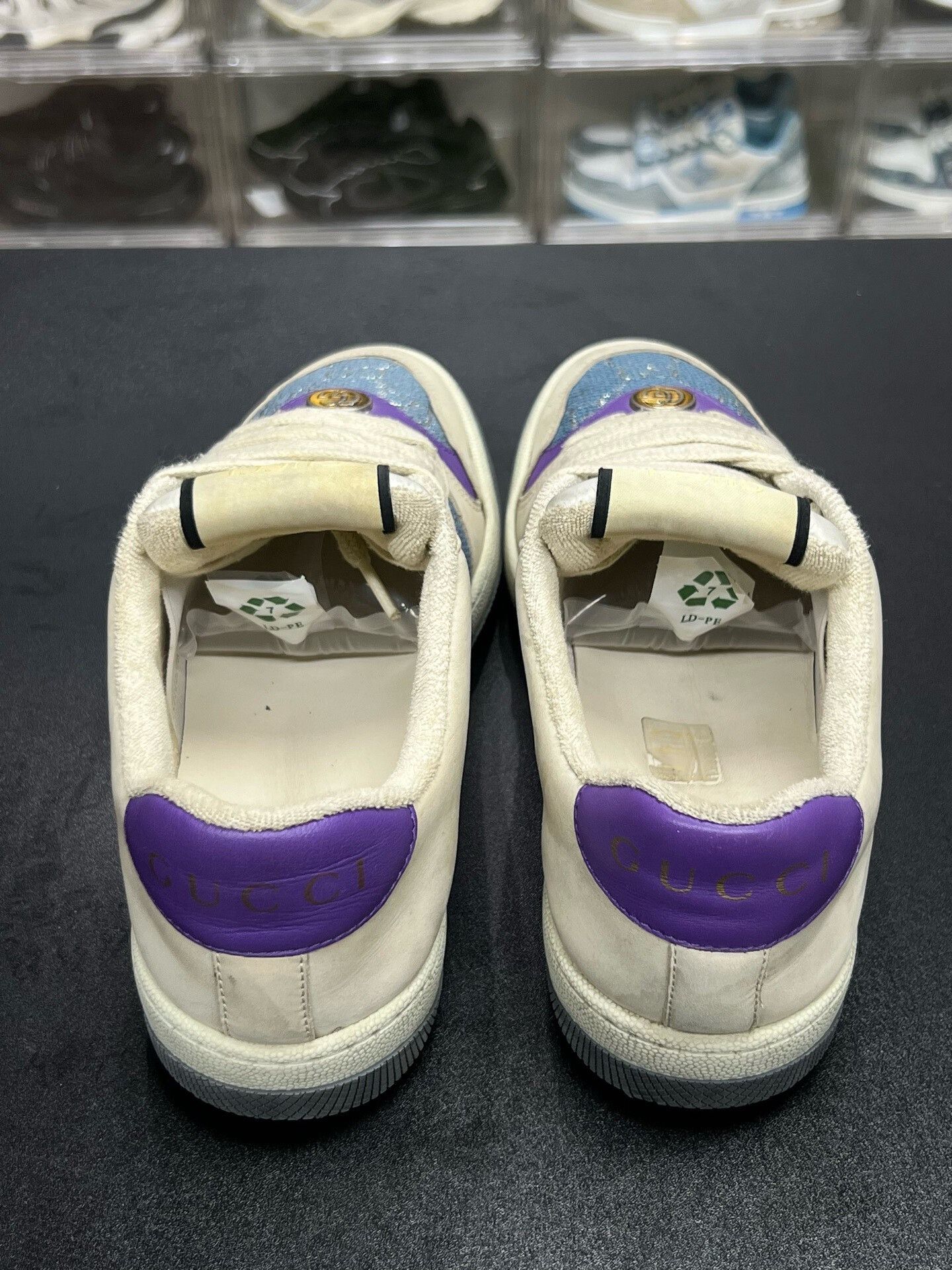 Gucci Gucci GG Enamel Dapper Sneakers Blue Purple Size US 5 / EU 37 - 7 Thumbnail