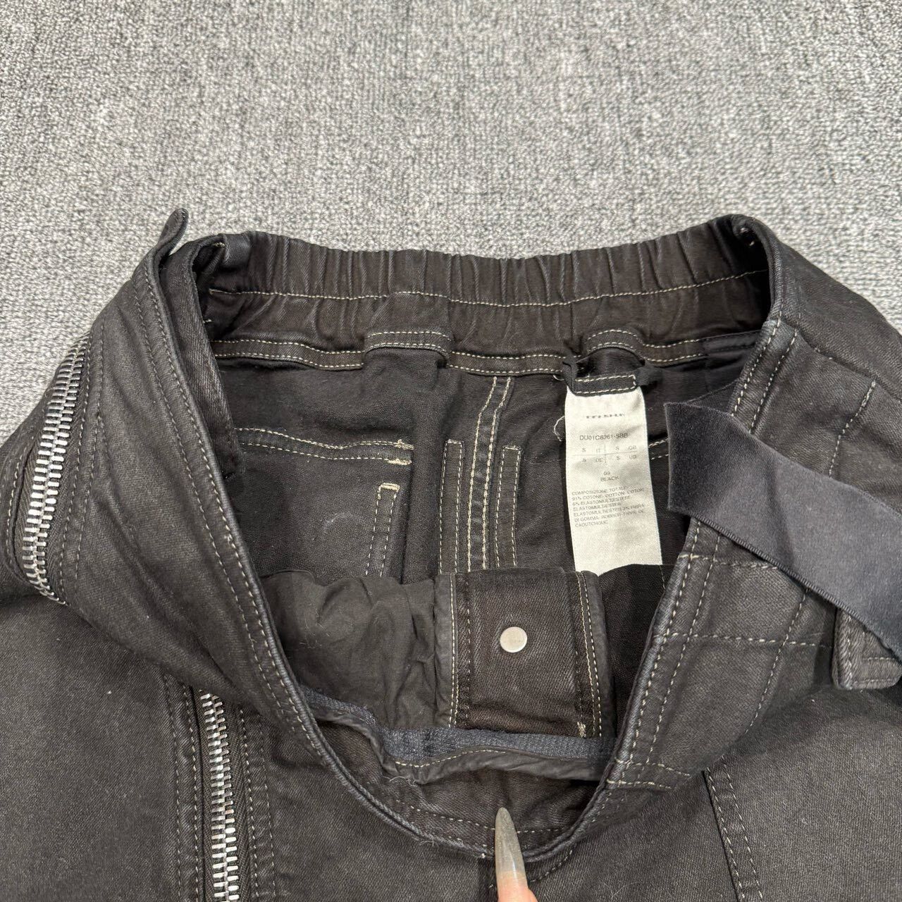 Rick Owens Rick Owens Black Zippered Denim Pants Size US 26 / EU 42 - 4 Thumbnail