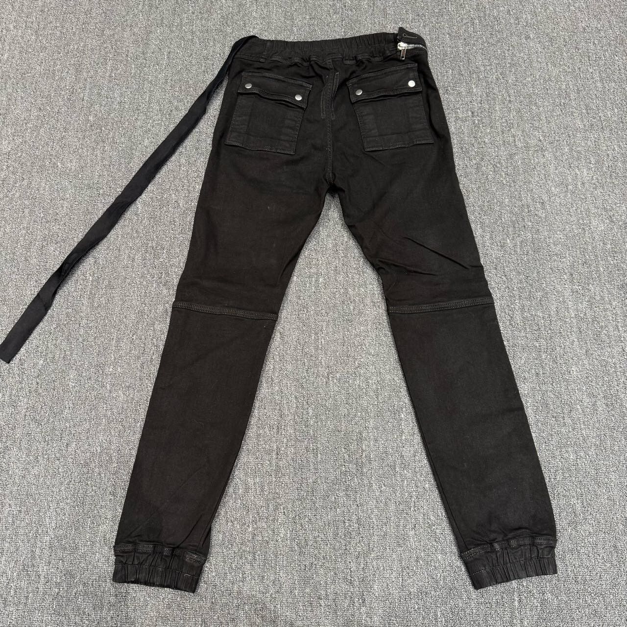 Rick Owens Rick Owens Black Zippered Denim Pants Size US 26 / EU 42 - 2 Thumbnail