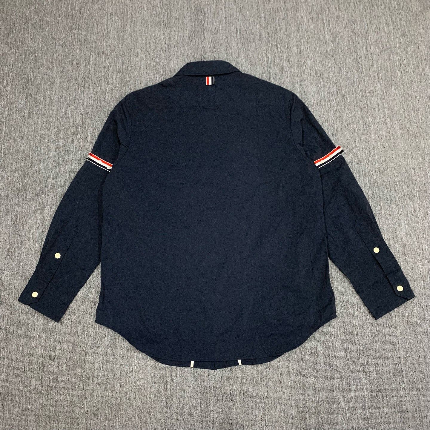 Thom Browne Thom Browne Navy Nylon Shirt Jacket Size US XL / EU 56 / 4 - 2 Thumbnail