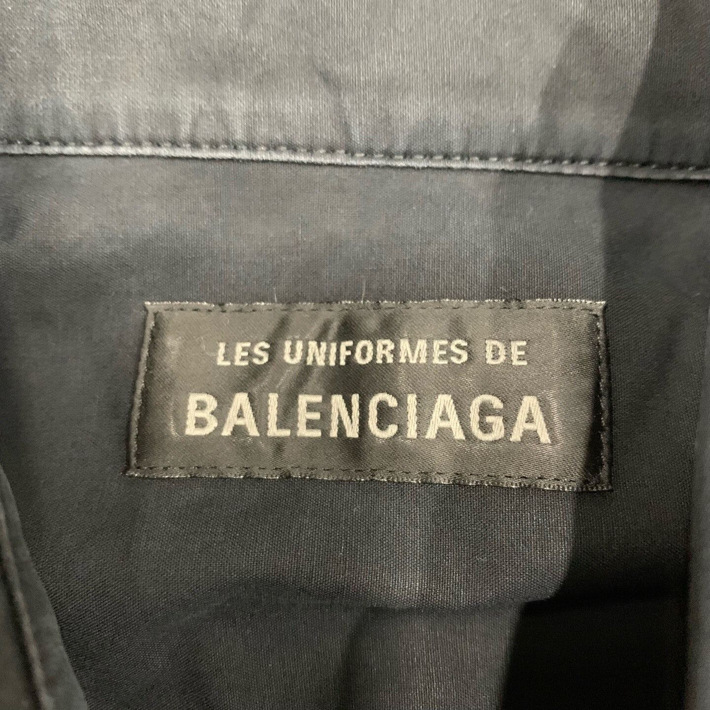 Balenciaga Balenciaga Black Distressed Shirt Jacket Size US S / EU 44-46 / 1 - 4 Thumbnail