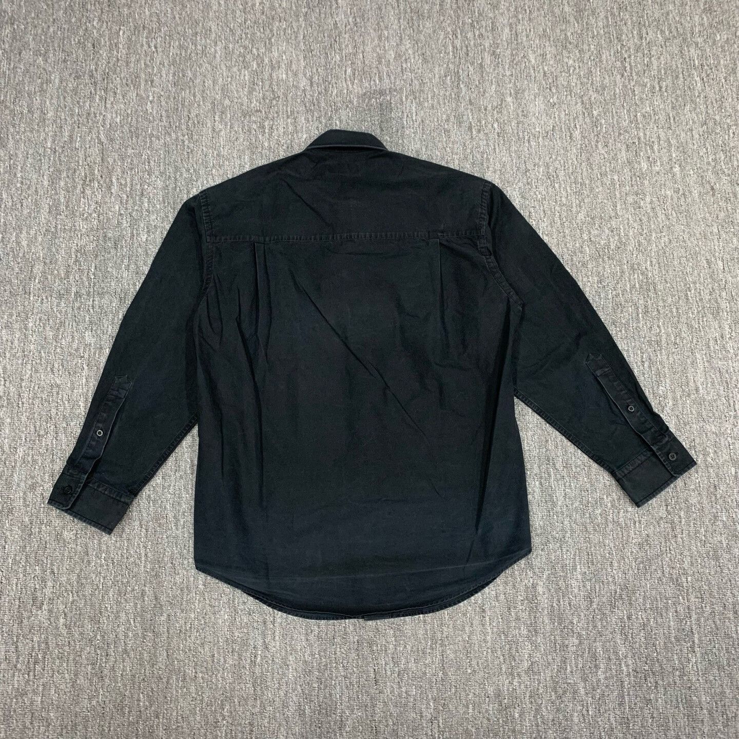 Balenciaga Balenciaga Black Distressed Shirt Jacket Size US S / EU 44-46 / 1 - 2 Thumbnail