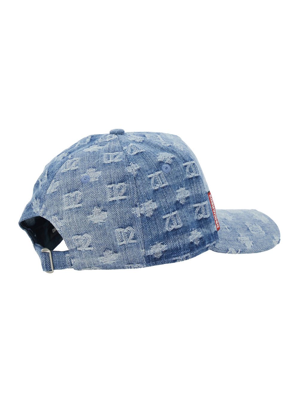 Dsquared2 DSQUARED2 Blue Denim All-Over Logo Baseball Cap for Men Size ONE SIZE - 2 Thumbnail