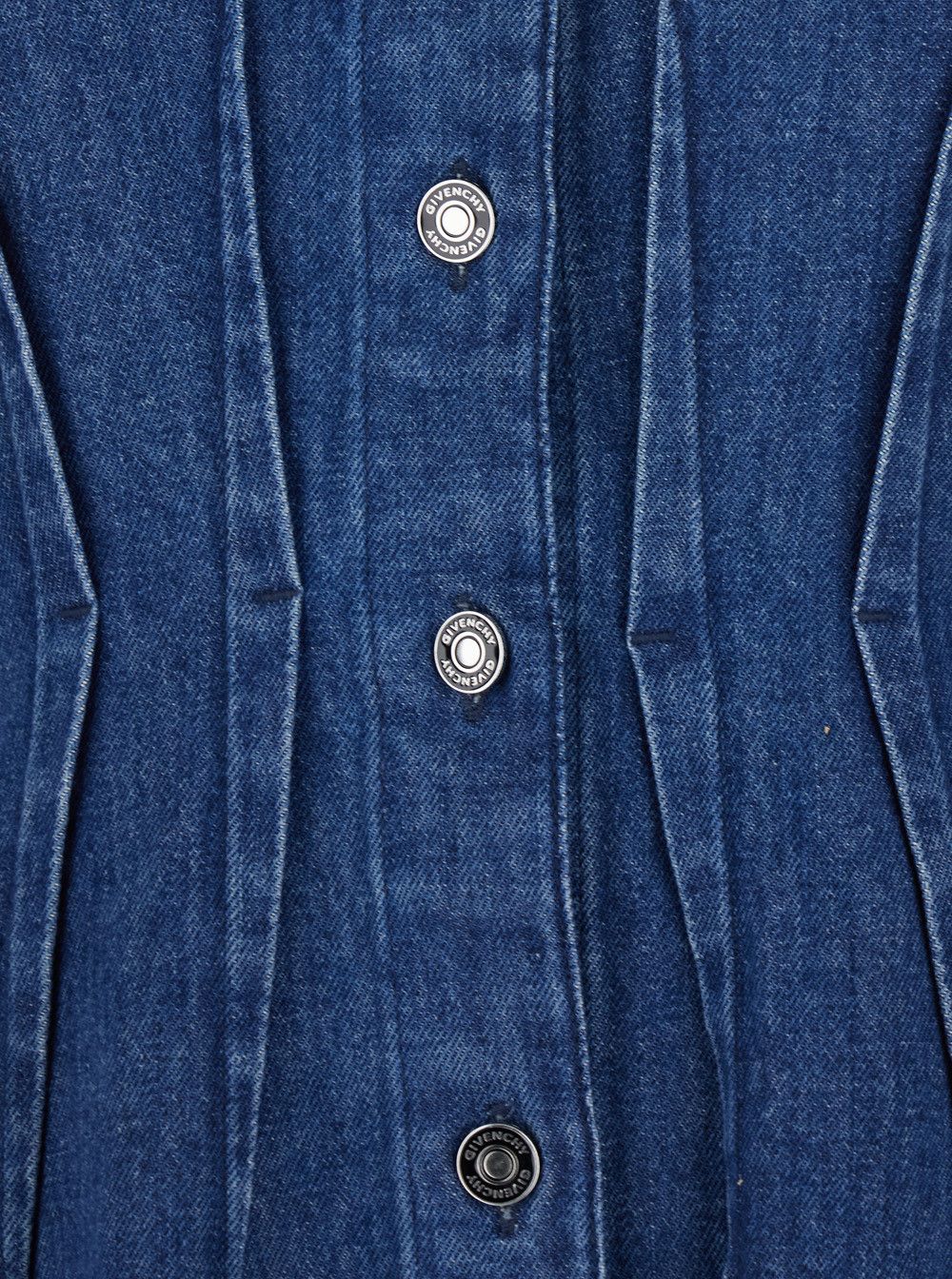 Givenchy Blue Dress with Pointed Collar and Lightly Structured Waist in Denim Woman Size S / US 4 / IT 40 - 3 Thumbnail