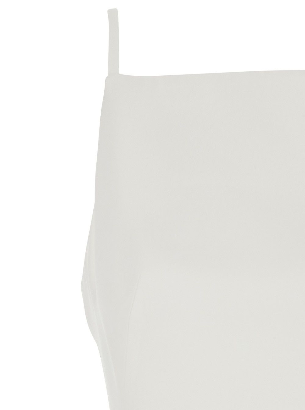 Givenchy Long White 'Ivory' Dress with Square Neckline and Single Vent at the Back in Viscose Blend for Women Size M / US 6-8 / IT 42-44 - 3 Thumbnail