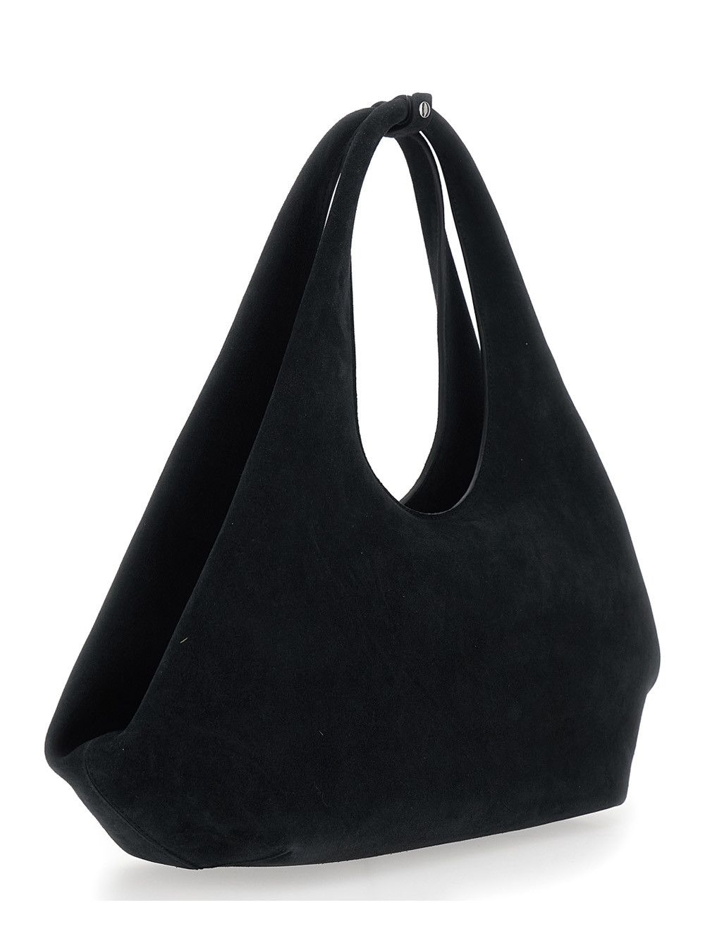 Coperni Shoulder Bag 'Coperni' with Top Handle and Lettering Logo on Front in Black Suede for Women Size ONE SIZE - 3 Thumbnail