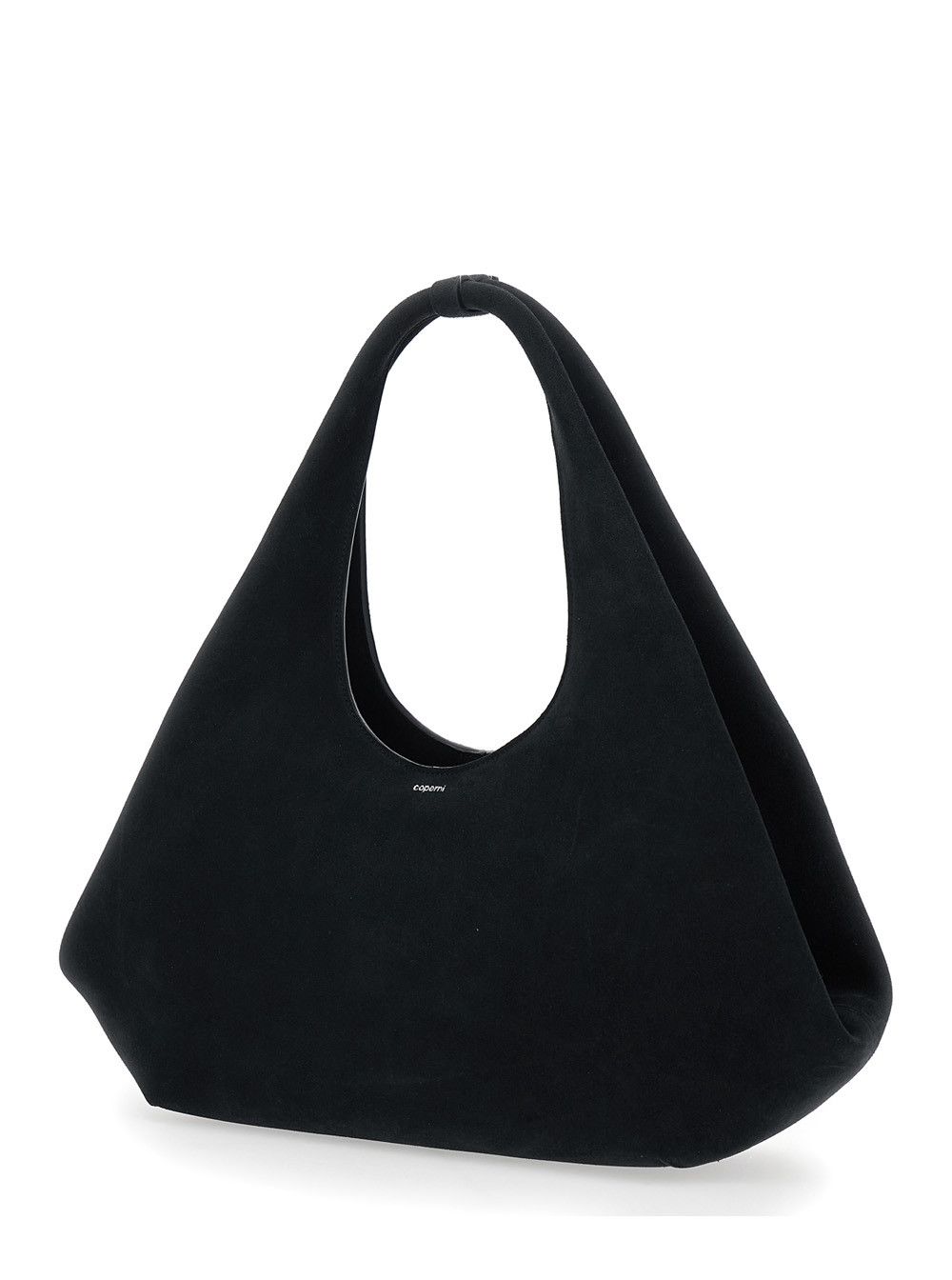 Coperni Shoulder Bag 'Coperni' with Top Handle and Lettering Logo on Front in Black Suede for Women Size ONE SIZE - 2 Thumbnail