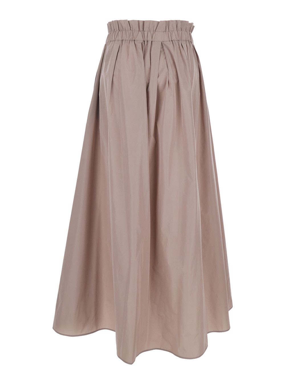 Herno Skirt with Elastic Waist and Logo Plate on the Side in Pink Tech Fabric for Women Size 30" / US 8 / IT 44 - 2 Thumbnail
