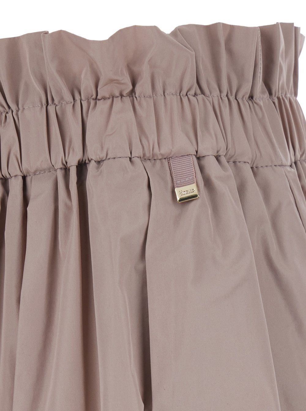 Herno Skirt with Elastic Waist and Logo Plate on the Side in Pink Tech Fabric for Women Size 30" / US 8 / IT 44 - 3 Thumbnail