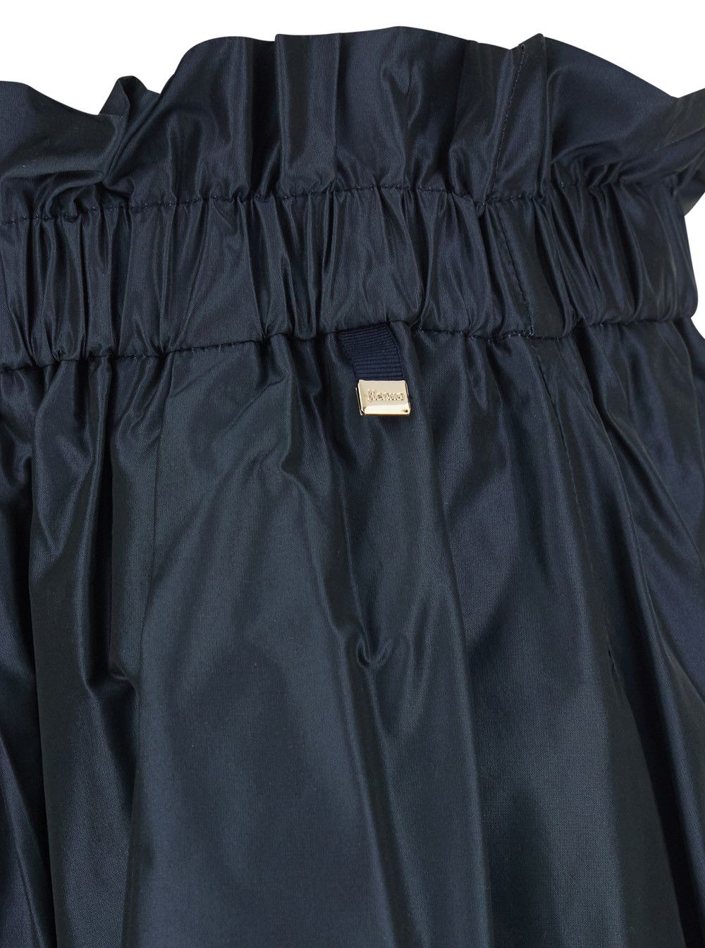 Herno Blue Skirt with Logo Plaque on the Side and Elastic Waist in Tech Fabric Woman Size 32" / US 10 / IT 46 - 3 Thumbnail