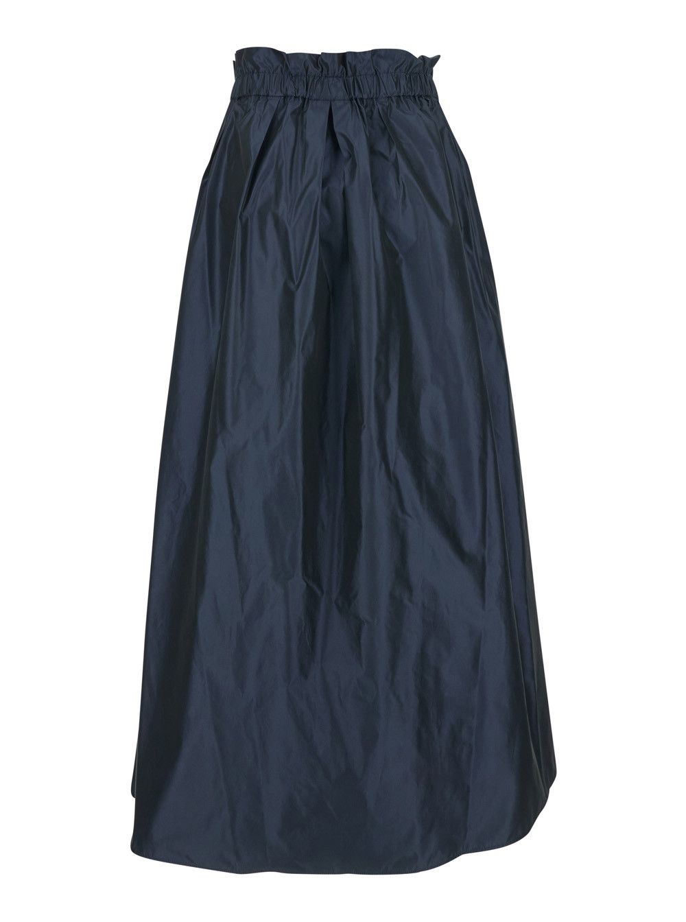 Herno Blue Skirt with Logo Plaque on the Side and Elastic Waist in Tech Fabric Woman Size 32" / US 10 / IT 46 - 2 Thumbnail