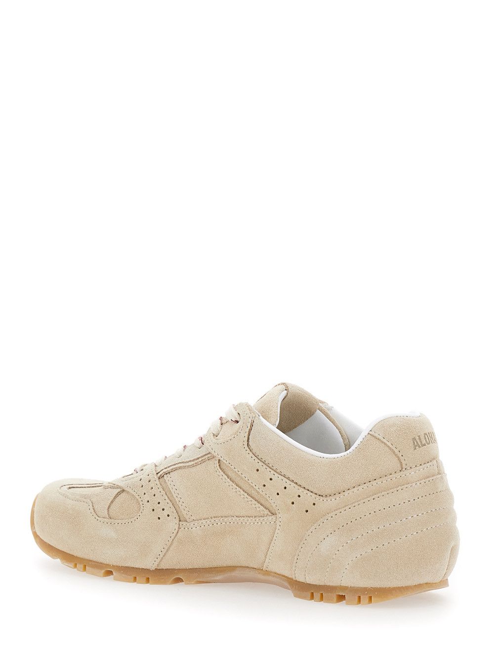 ALOHAS 'Tb.56' beige Sneaker Low Top with logo lettering on the tongue and perforated details in suede woman Size US 11 / IT 41 - 3 Thumbnail