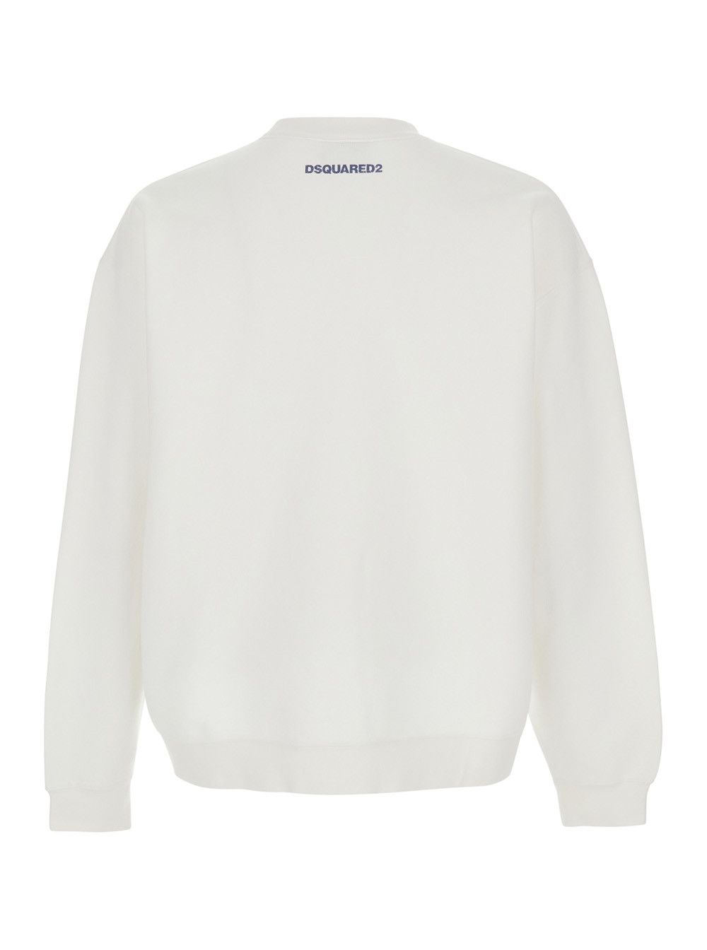 Dsquared2 White Crew Neck T-Shirt with Front Print in Cotton for Men Size US L / EU 52-54 / 3 - 2 Thumbnail