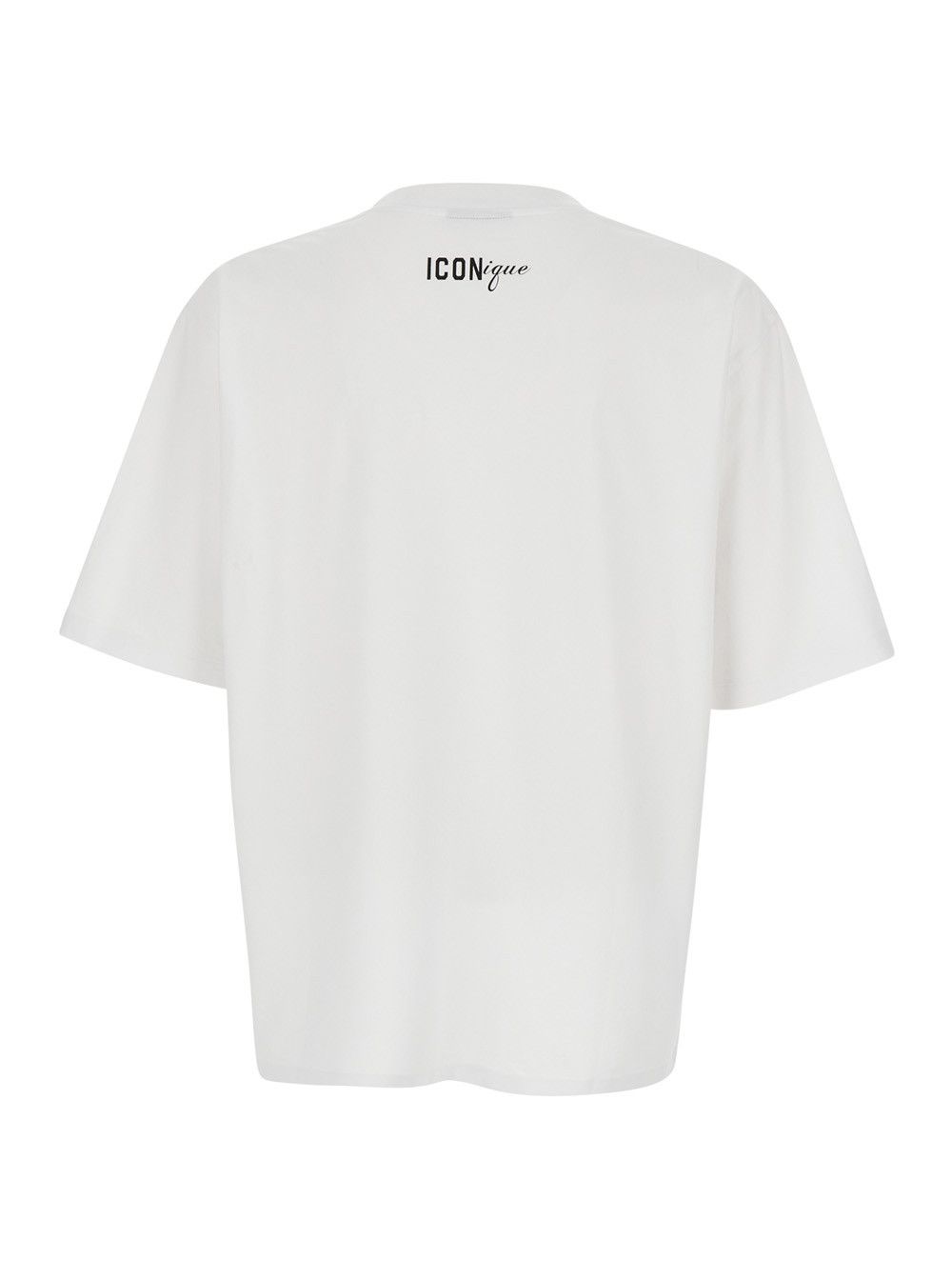 Dsquared2 White T-shirt with Front Print and Logo on the Back for Men Size US S / EU 44-46 / 1 - 2 Thumbnail