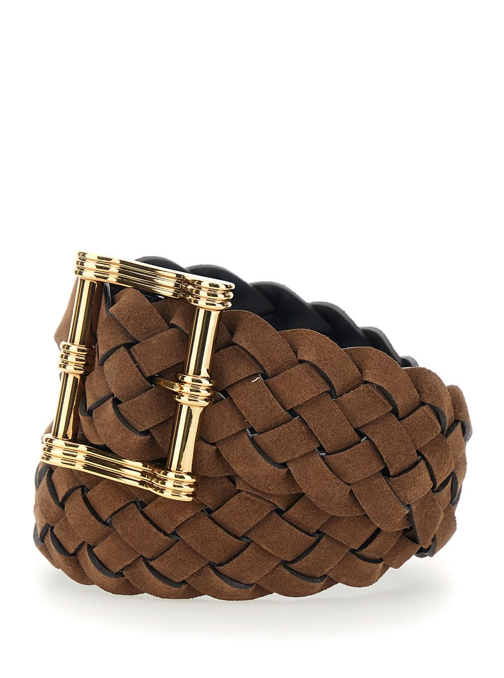 Etro Belt with Front Buckle Closure and Brown Intreccio Motif for Women Size ONE SIZE - 2 Thumbnail