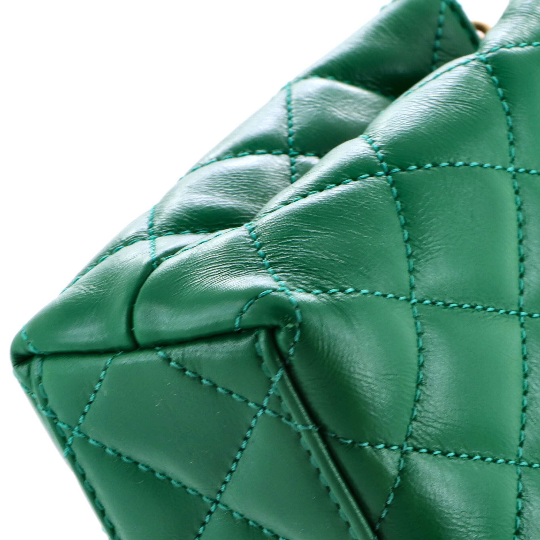 Chanel Kelly Top Handle Shopping Bag Quilted Shiny Aged Calfskin Mi Size ONE SIZE - 5 Thumbnail