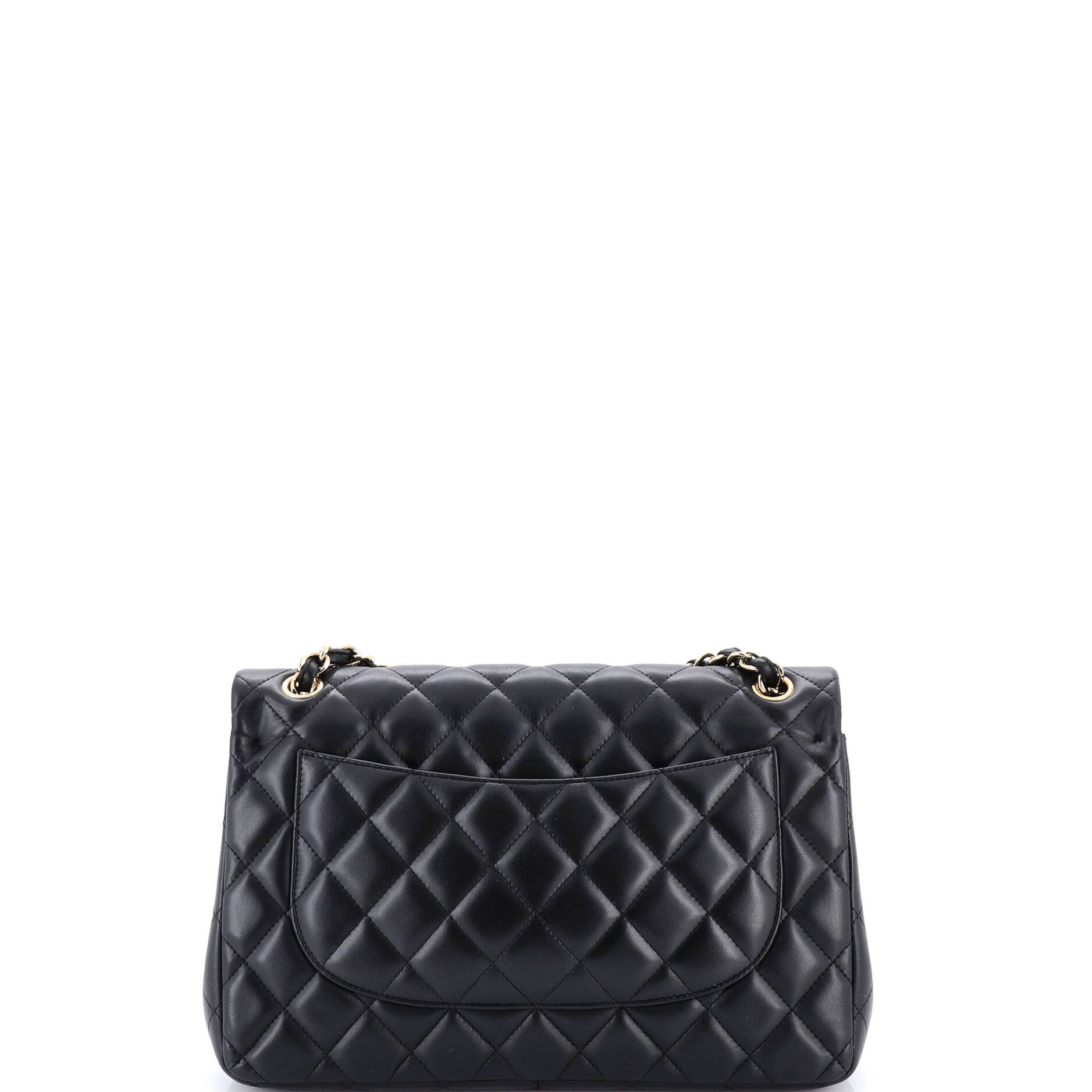 Chanel Classic Double Flap Bag Quilted Lambskin Jumbo Size ONE SIZE - 2 Thumbnail