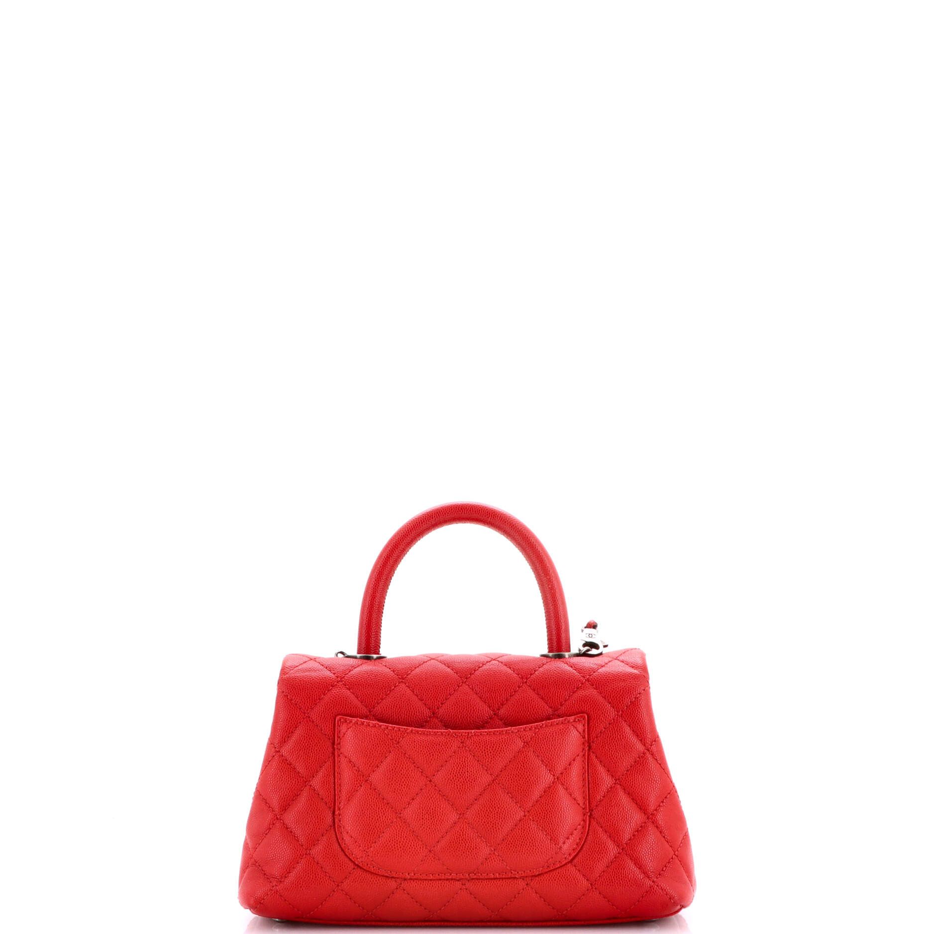Chanel Coco Top Handle Bag Quilted Caviar Mini Size ONE SIZE - 2 Thumbnail