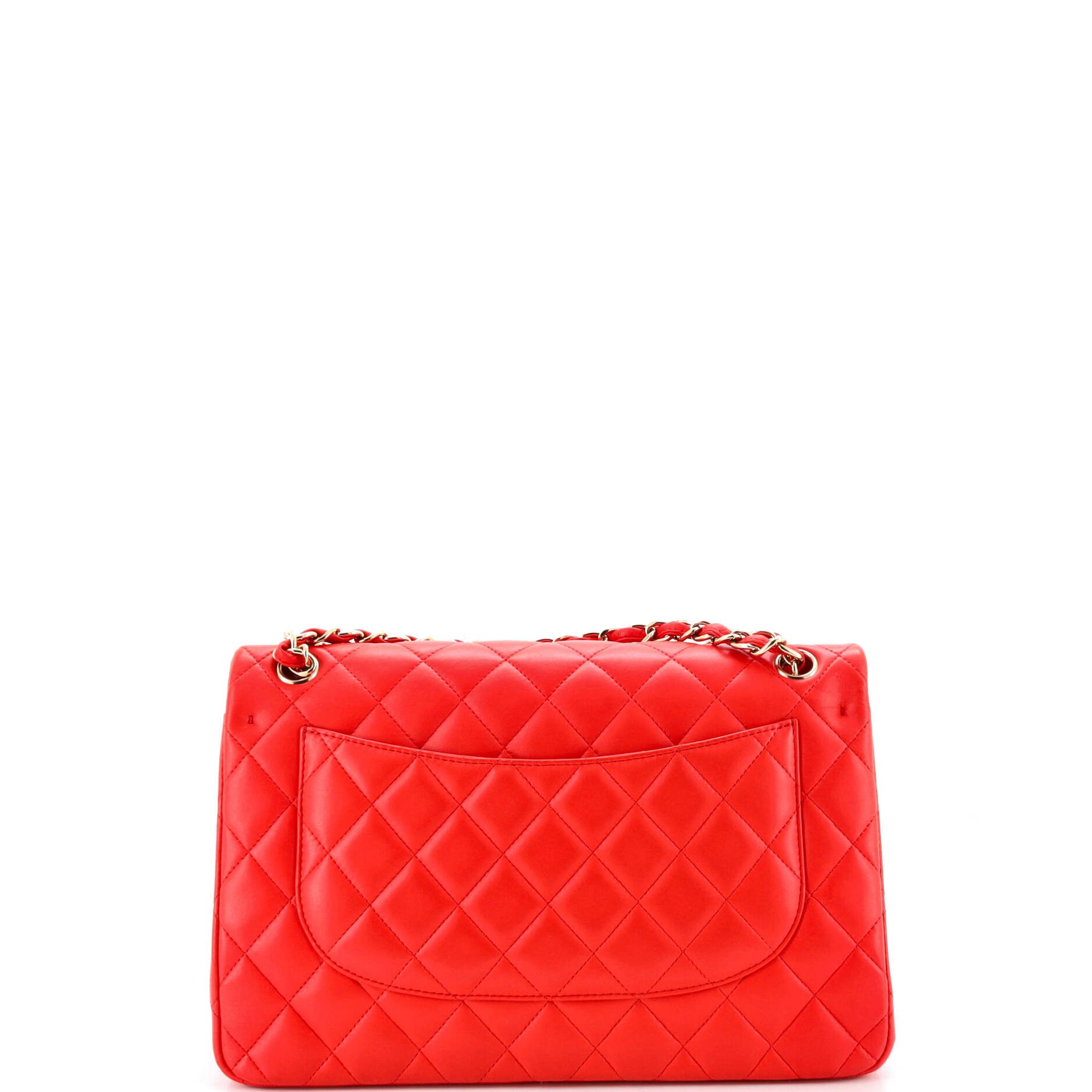 Chanel Classic Double Flap Bag Quilted Lambskin Jumbo Size ONE SIZE - 2 Thumbnail