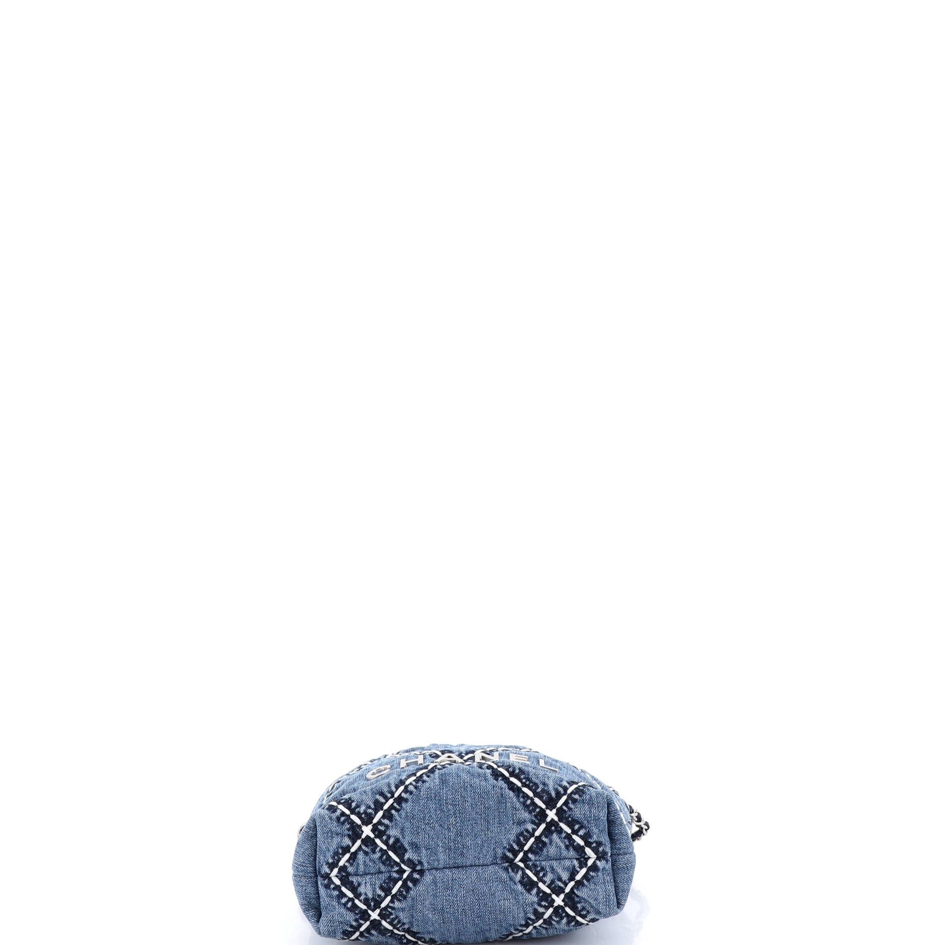 Chanel 22 Chain Hobo Quilted Stitched Denim Mini Size ONE SIZE - 3 Thumbnail