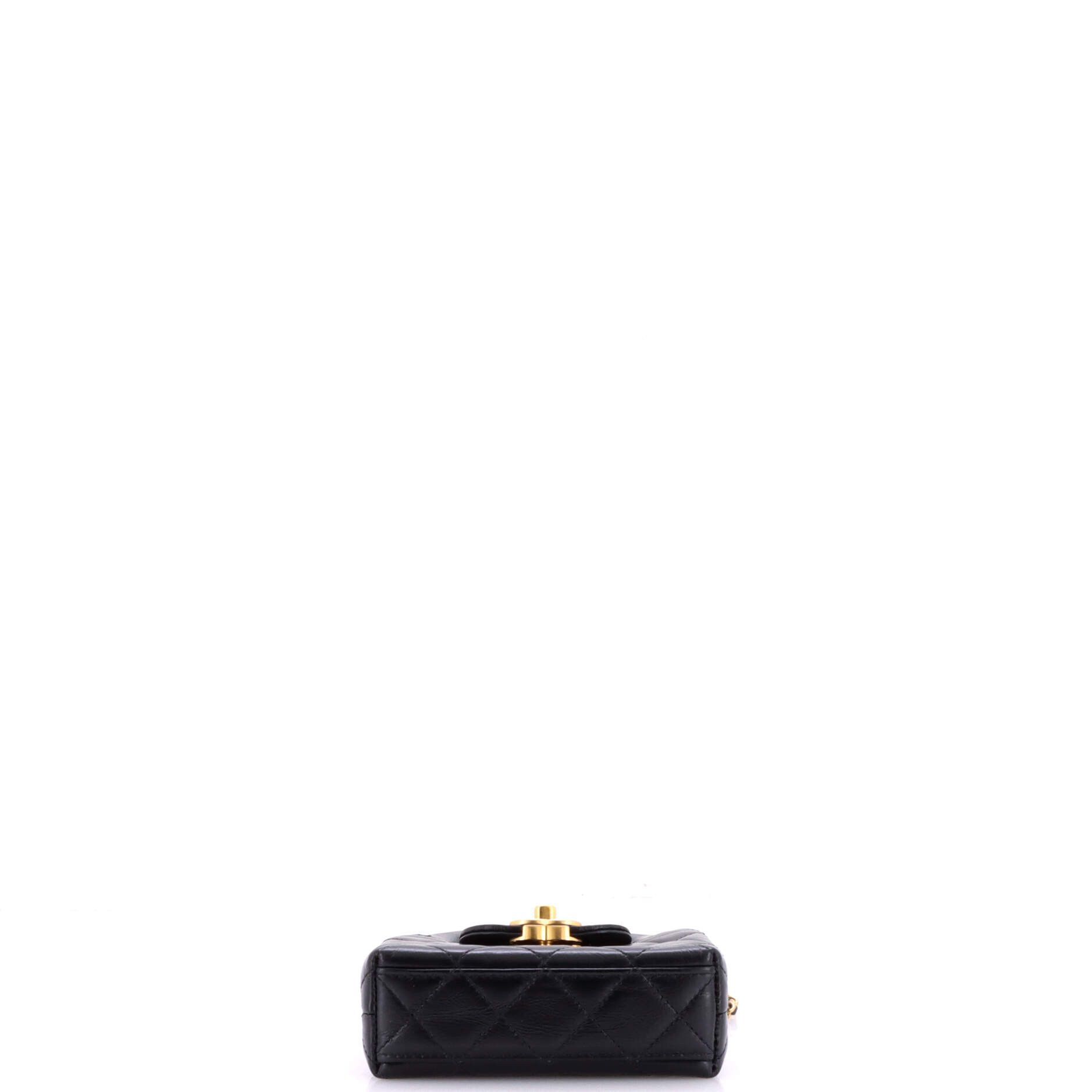 Chanel Kelly Top Handle Shopping Bag Quilted Shiny Aged Calfskin Na Size ONE SIZE - 3 Thumbnail