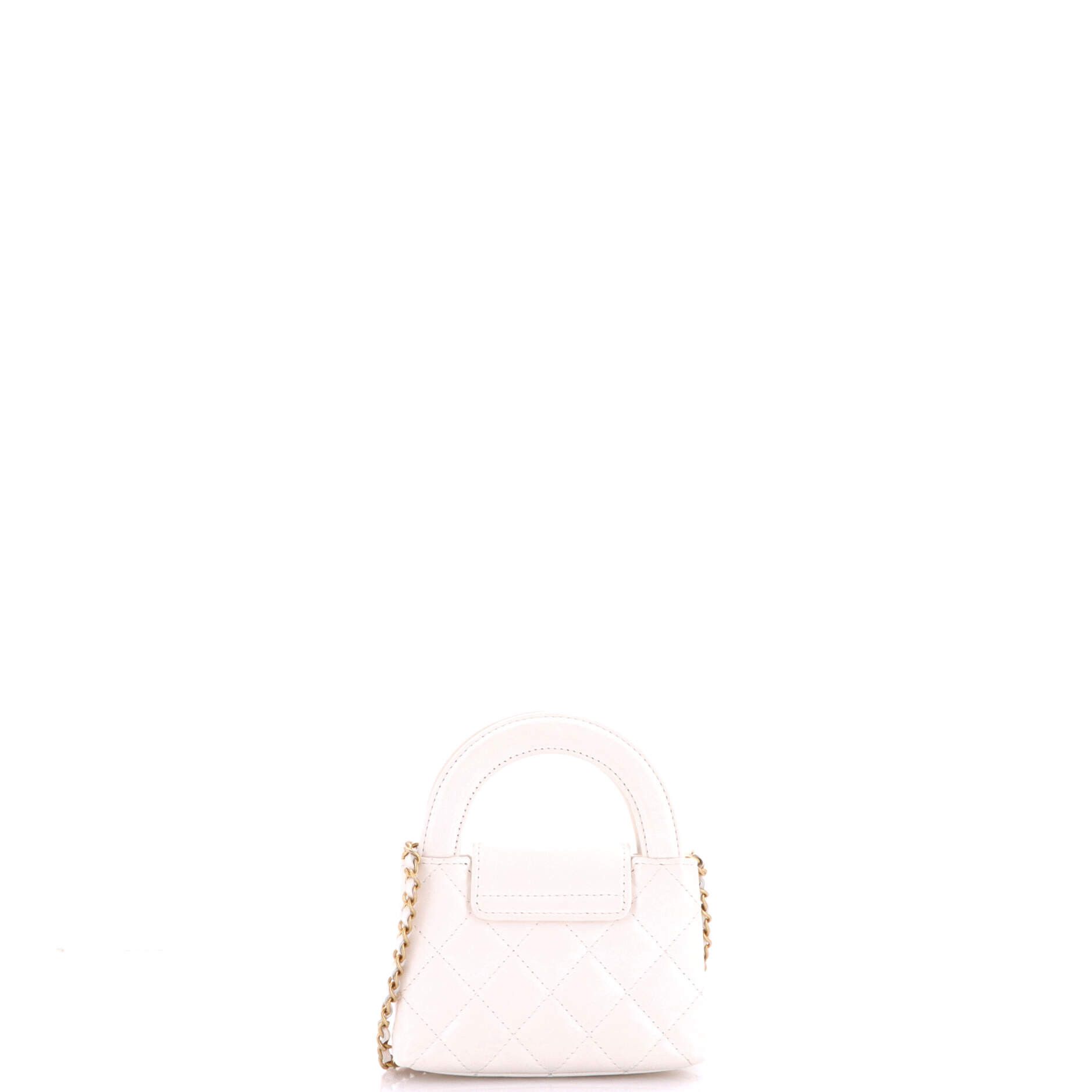 Chanel Kelly Top Handle Shopping Bag Quilted Shiny Aged Calfskin Na Size ONE SIZE - 2 Thumbnail