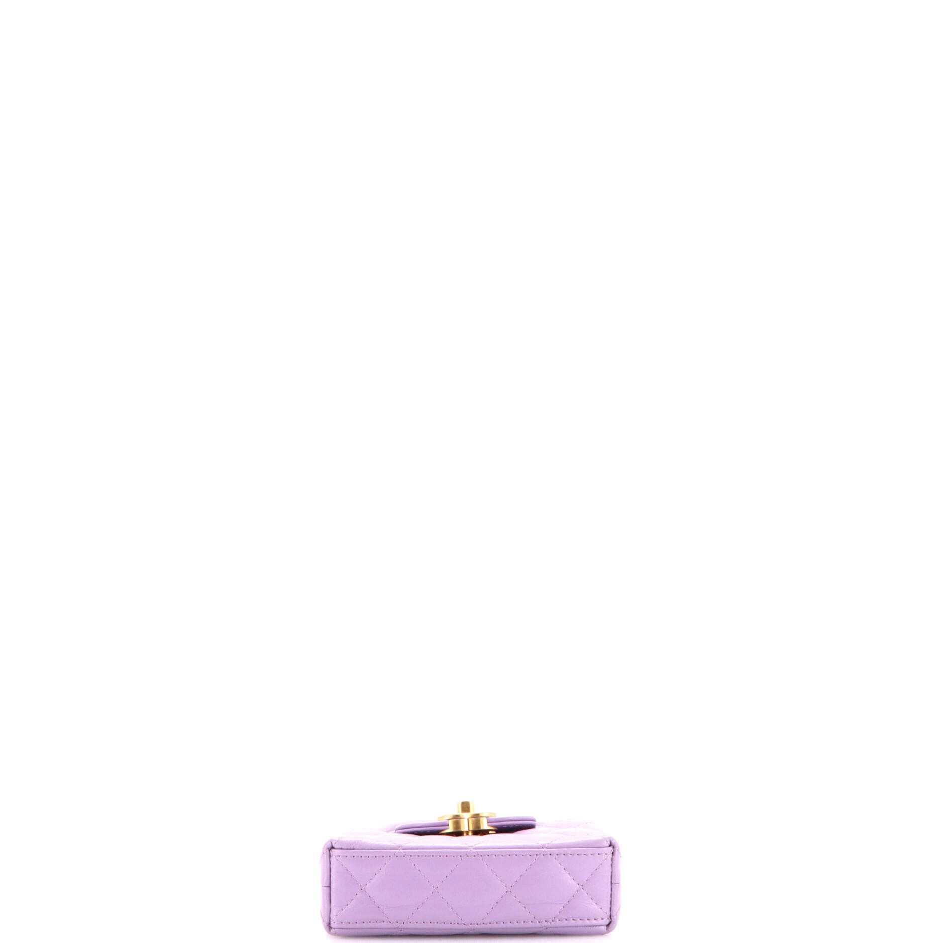 Chanel Kelly Top Handle Shopping Bag Quilted Shiny Aged Calfskin Na Size ONE SIZE - 3 Thumbnail