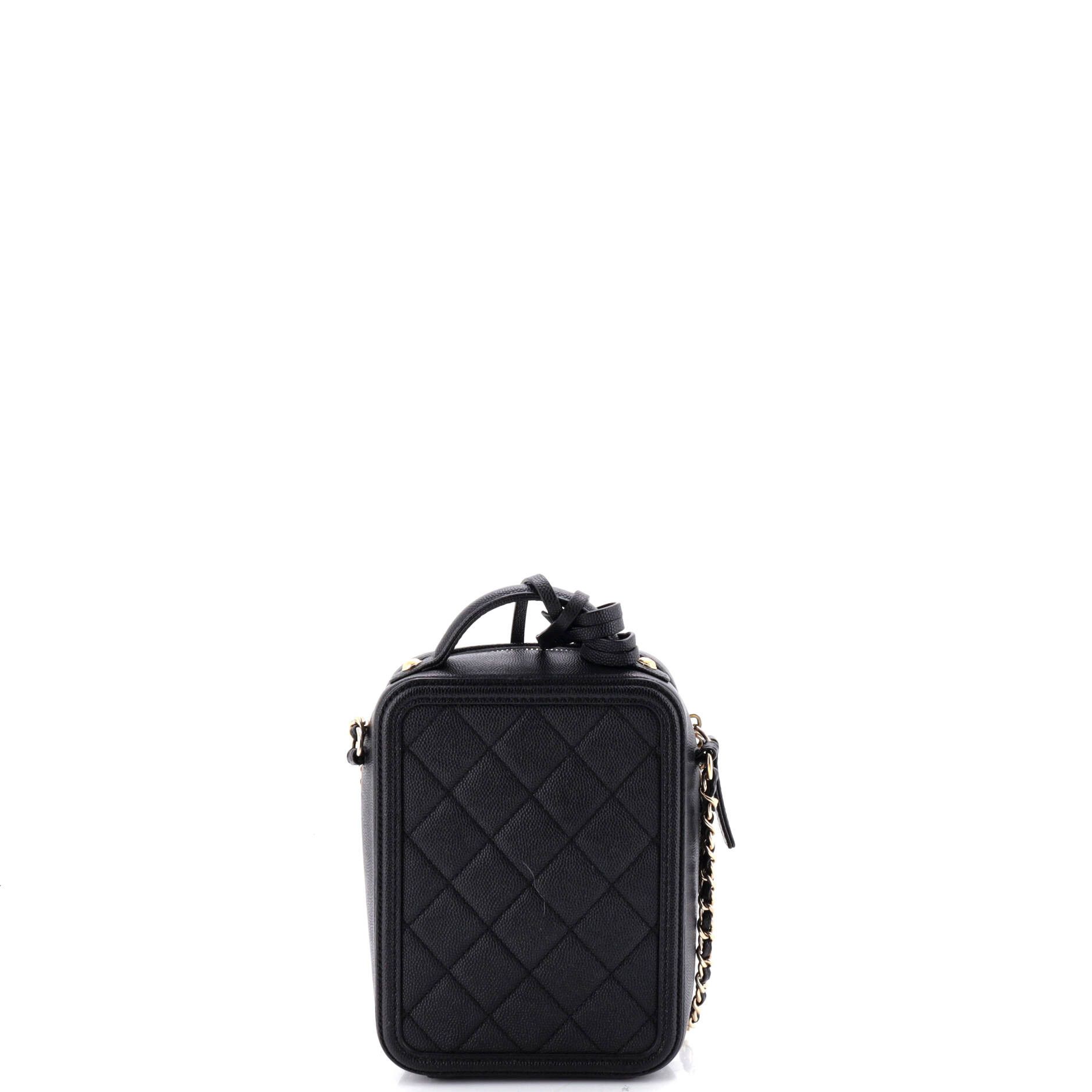 Chanel Filigree Vertical Vanity Case Quilted Caviar Size ONE SIZE - 2 Thumbnail