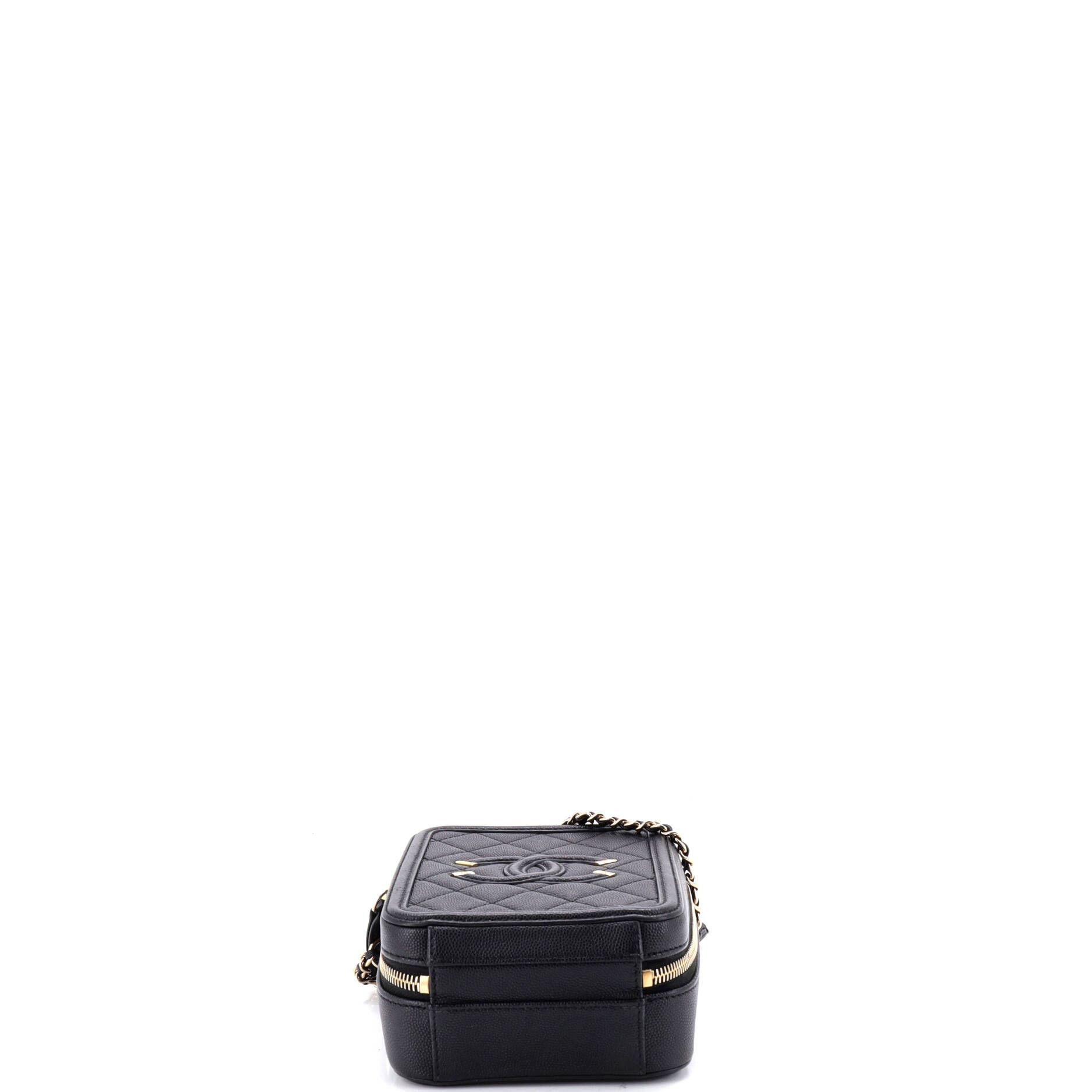 Chanel Filigree Vertical Vanity Case Quilted Caviar Size ONE SIZE - 3 Thumbnail
