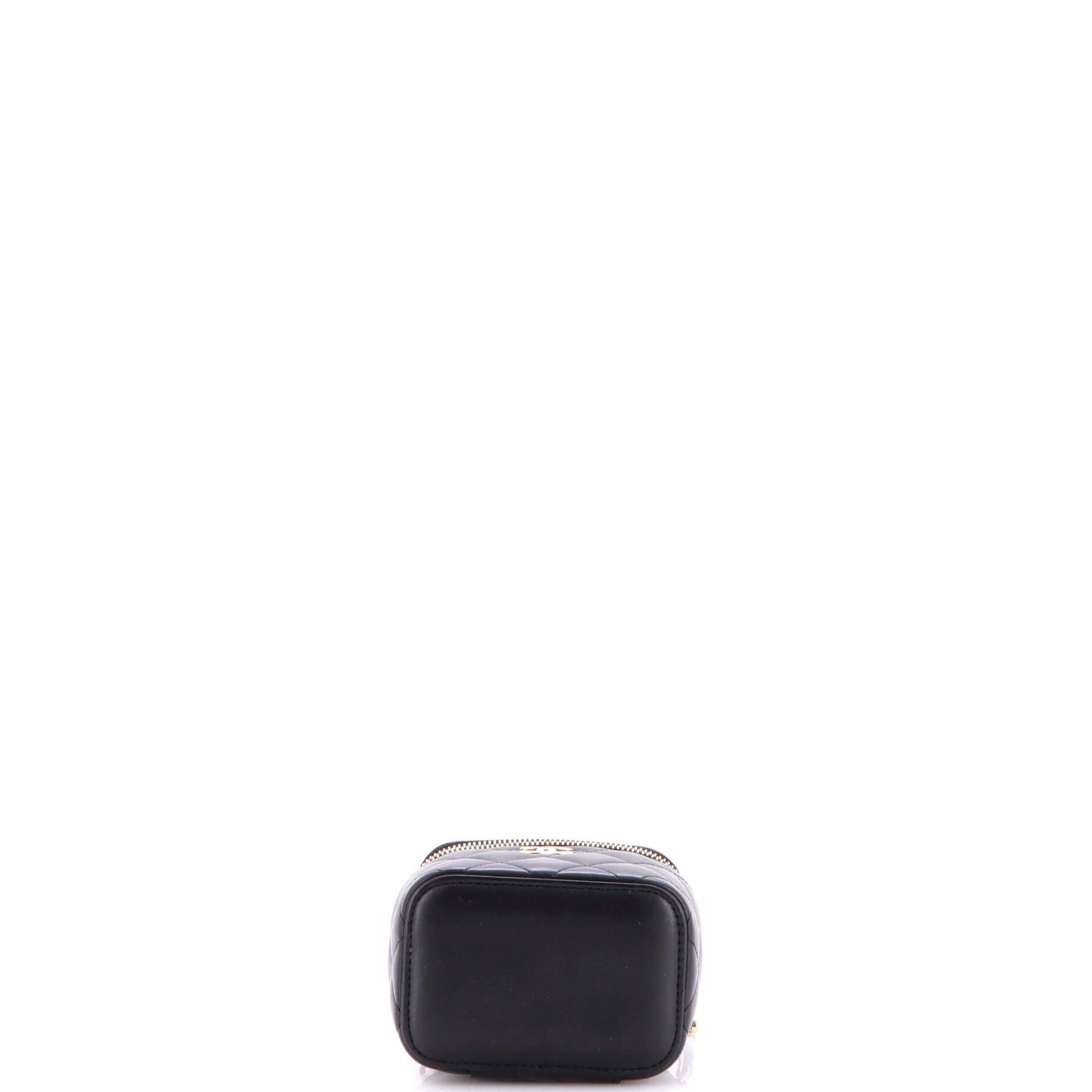 Chanel Classic Top Handle Vanity Case with Chain Quilted Lambskin M Size ONE SIZE - 3 Thumbnail