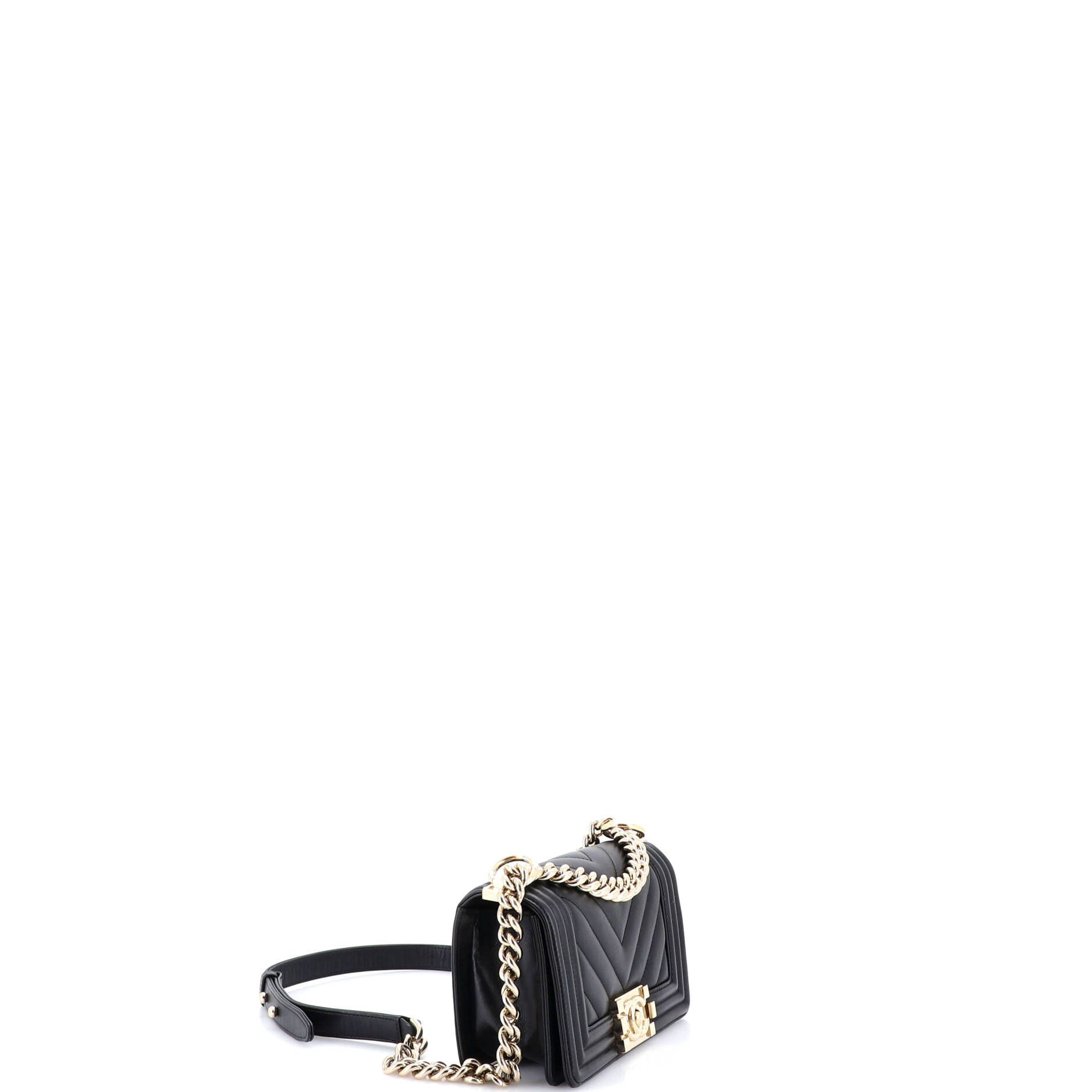 Chanel Boy Flap Bag Chevron Lambskin Small Size ONE SIZE - 2 Thumbnail