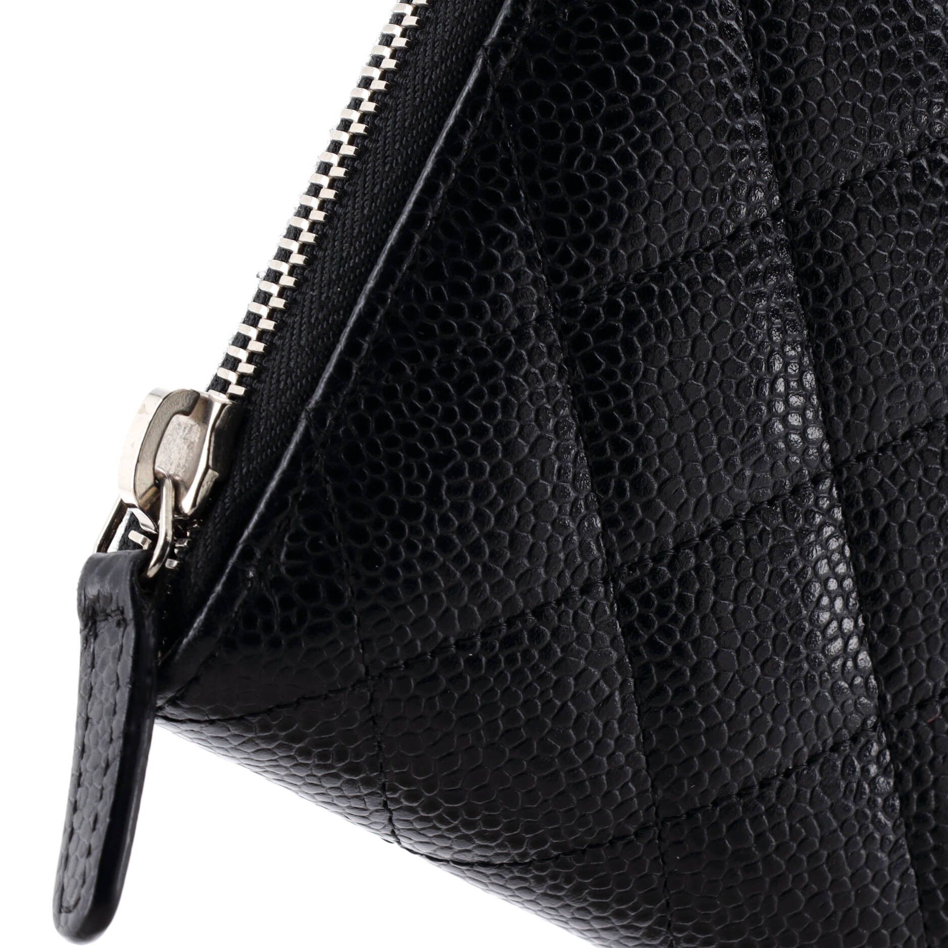 Chanel Zip Around Wallet Quilted Caviar Long Size ONE SIZE - 5 Thumbnail