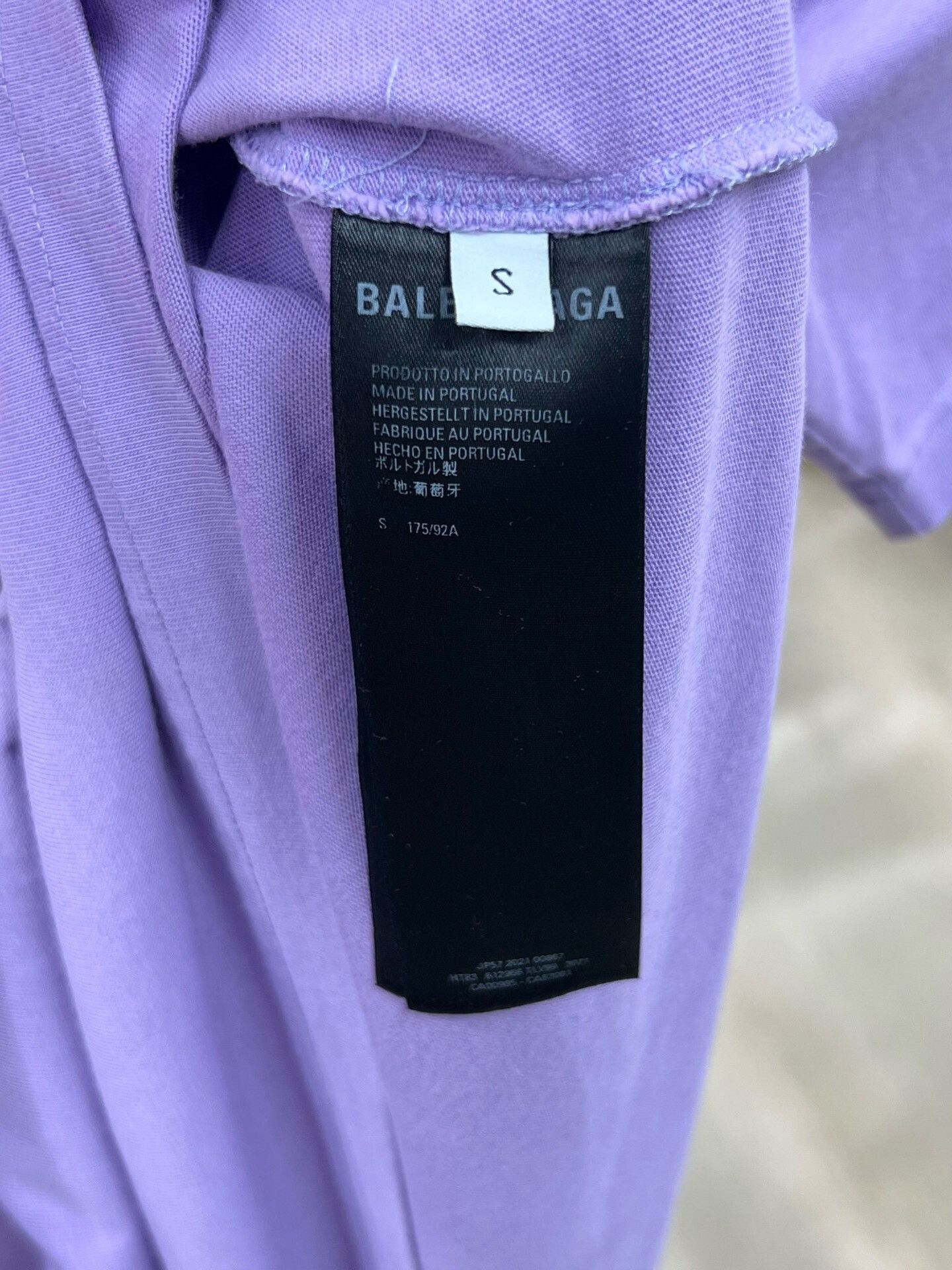 Balenciaga Balenciaga Purple Short Sleeve T-Shirt Size US S / EU 44-46 / 1 - 6 Thumbnail