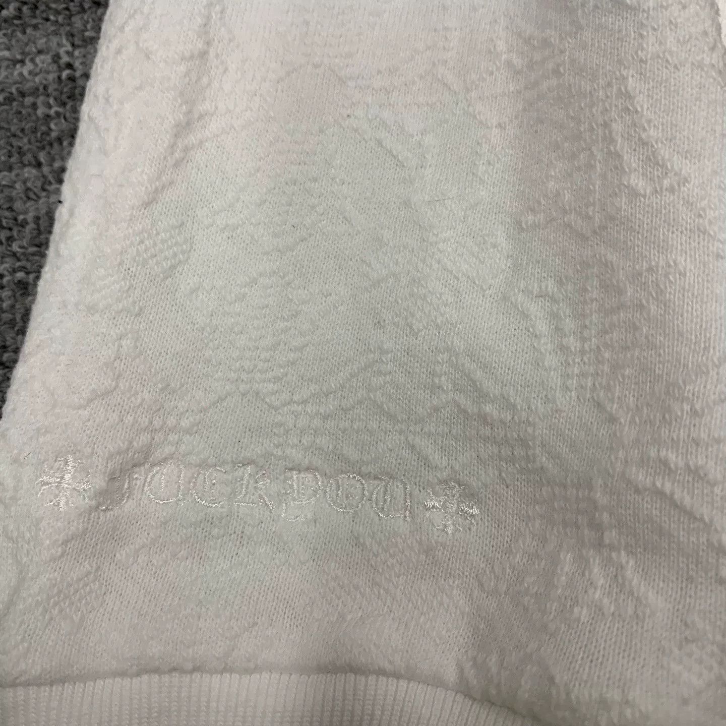 Chrome Hearts Chrome Hearts White Cross Pattern Hoodie Size US L / EU 52-54 / 3 - 7 Thumbnail