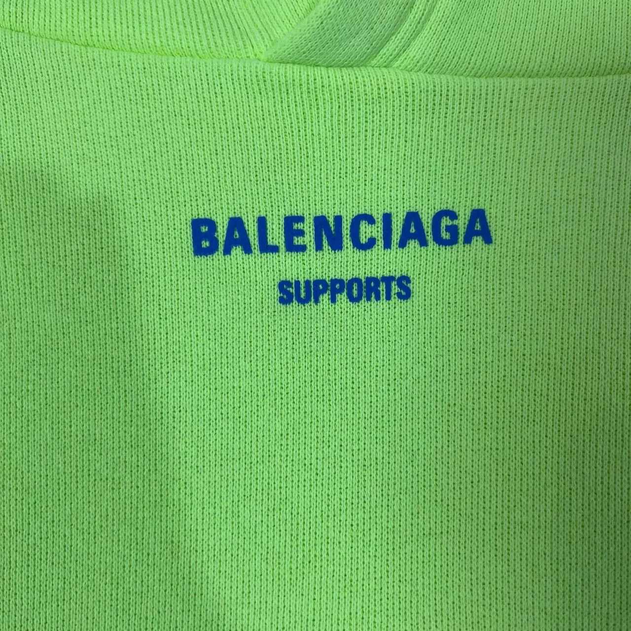 Balenciaga Balenciaga Neon Green Hoodie XS Size US XS / EU 42 / 0 - 7 Thumbnail