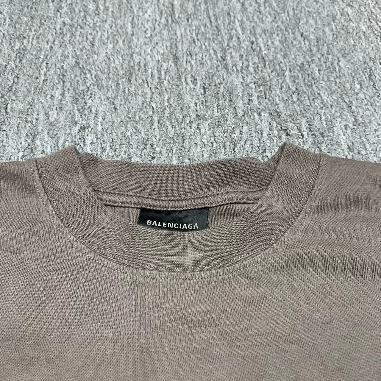 Balenciaga Balenciaga Brown Logo Short Sleeve XS Size US XS / EU 42 / 0 - 7 Thumbnail