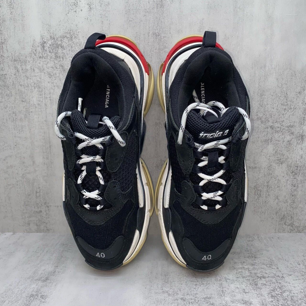Balenciaga Balenciaga Triple Sneakers Black Red Size 40 Size US 7 / EU 40 - 6 Thumbnail