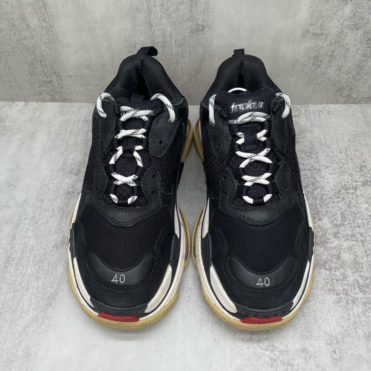 Balenciaga Balenciaga Triple Sneakers Black Red Size 40 Size US 7 / EU 40 - 4 Thumbnail