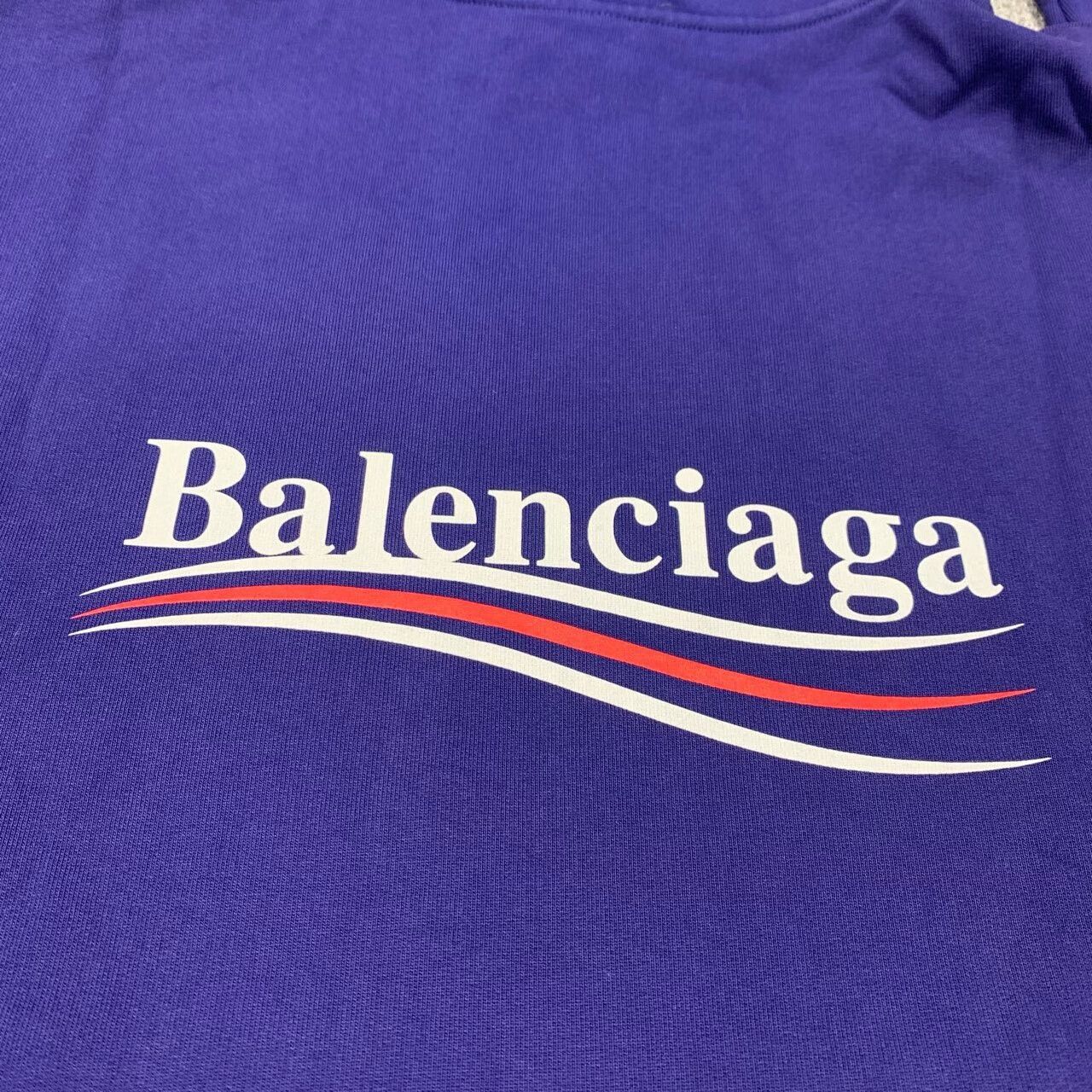 Balenciaga Balenciaga Blue Hoodie Sweatshirt M Size Size US M / EU 48-50 / 2 - 7 Thumbnail